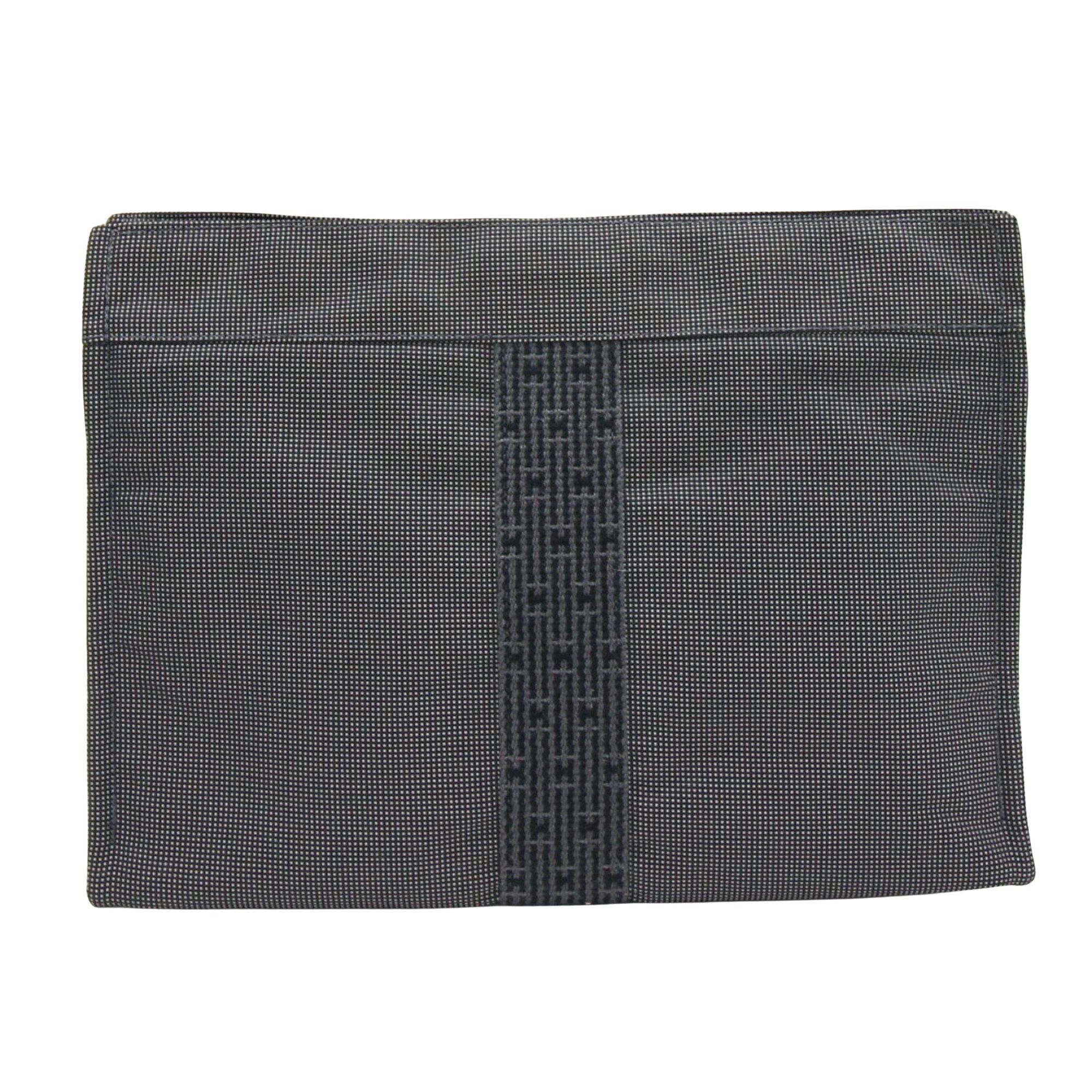 image of Hermes Herline Clutch in Grey, Women's