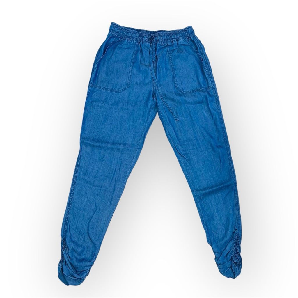 Other Thread & Supply Chambray Denim Joggers Tencel Sustainable Fabric Lightweight XS Size 25" / US 0 / IT 36 - 2 Thumbnail