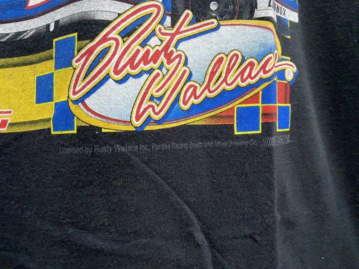 Chase Authentics VINTAGE RUSTY WALLACE #2 QUICK TO CATCH MILLER NASCAR TEE Size US XL / EU 56 / 4 - 9 Thumbnail
