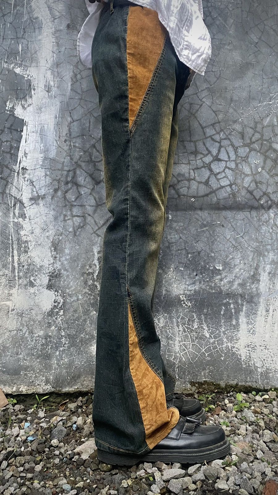 If Six Was Nine × Le Grande Bleu (L.G.B.) × Other japanese hybrid flare stretchy denim pants ifsixwasnine lgb Size US 29 - 3 Thumbnail