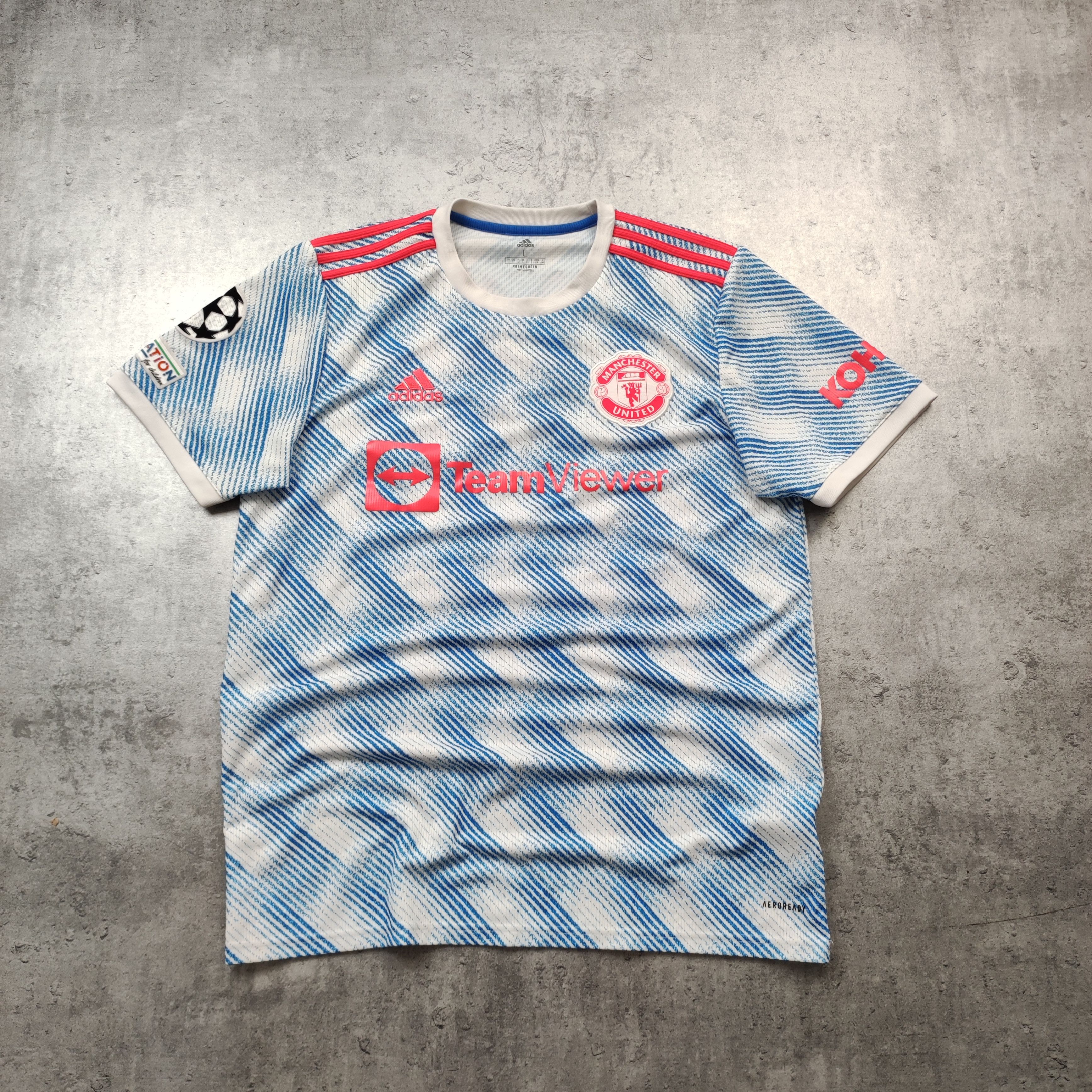 Adidas Manchester United x Adidas 2021 UCL #25 Sancho Away Kit Size US L / EU 52-54 / 3 - 3 Thumbnail
