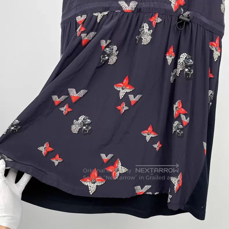 Louis Vuitton Louis Vuitton Butterfly print long dress Size L / US 10 / IT 46 - 4 Thumbnail