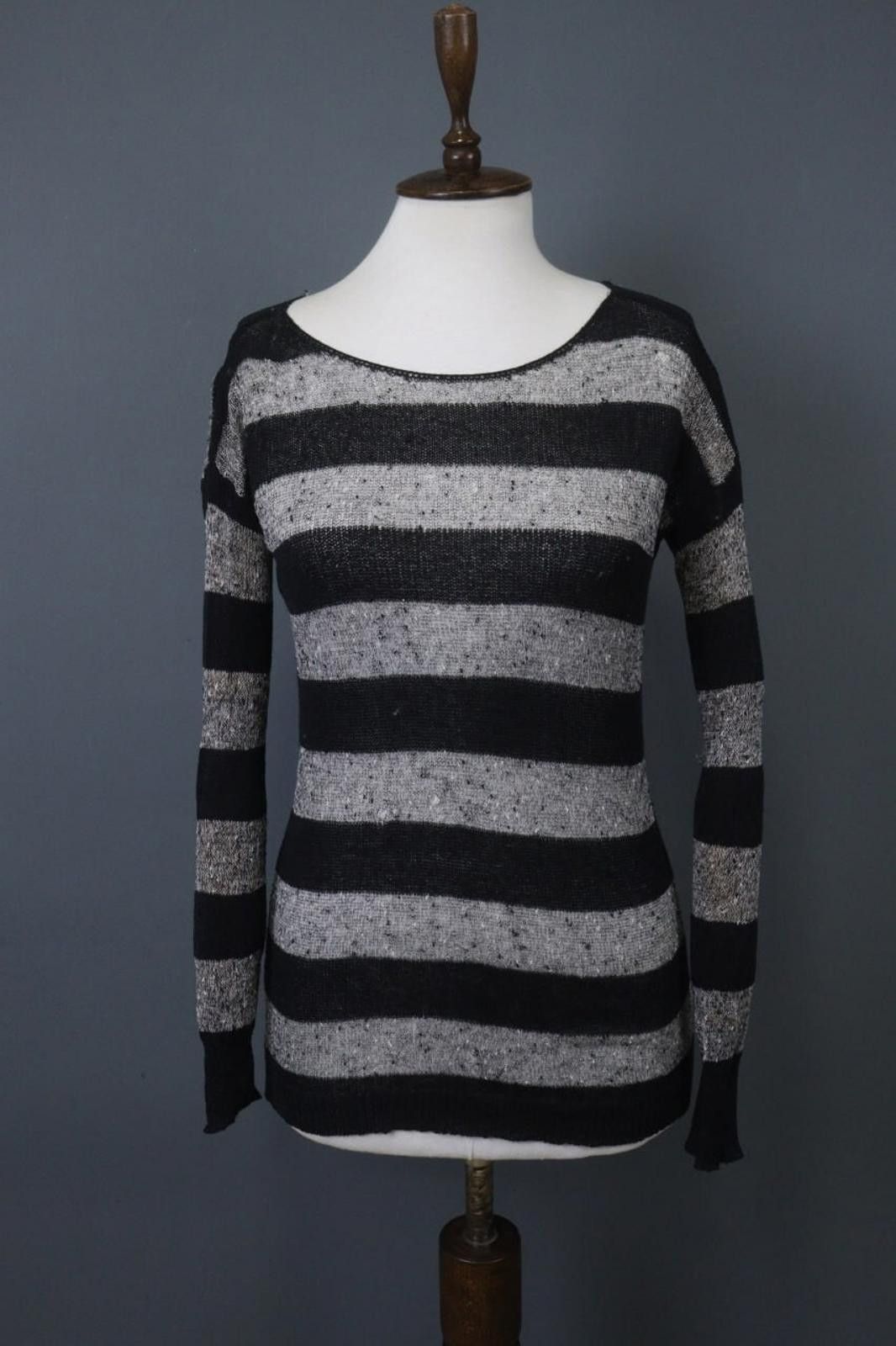 Polo Ralph Lauren Ralph Lauren Gray Black Ribbed Cuff & Hem Sweater Size XS Size XS / US 0-2 / IT 36-38 - 1 Thumbnail