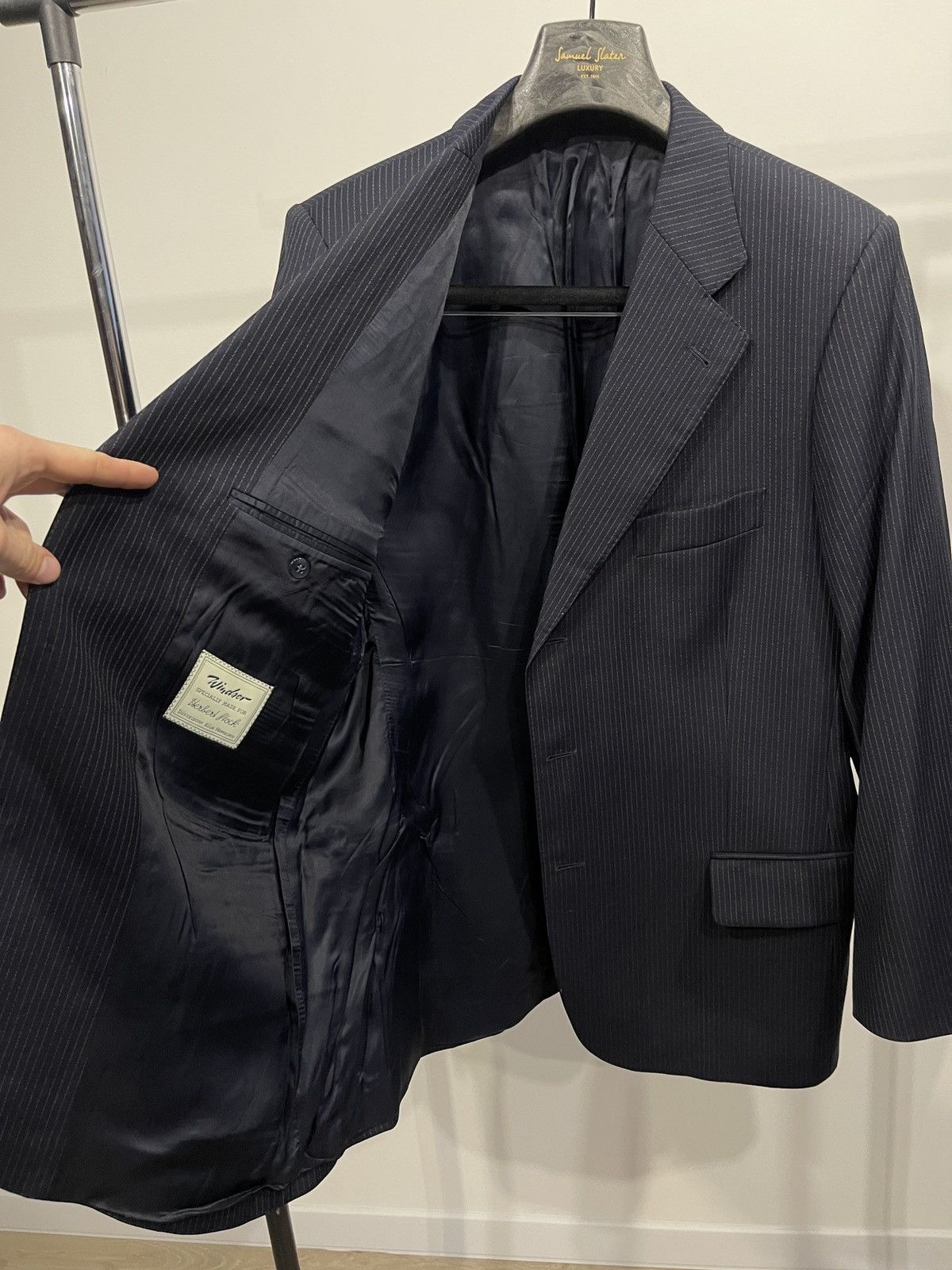 Loro Piana Windsor Luxury Blazer Loro Piana Winter Tasmanian Wool Size 44R - 5 Thumbnail