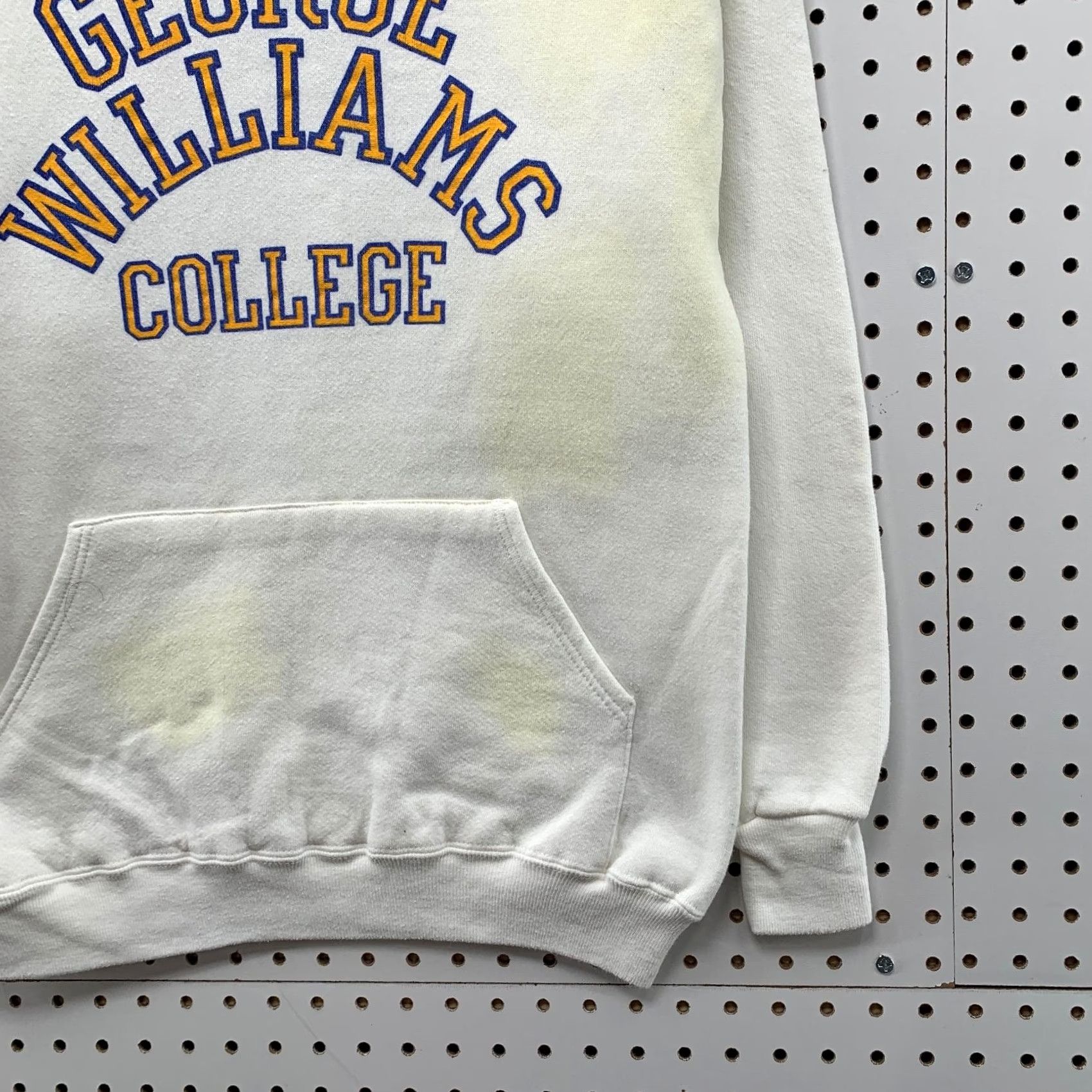 George VINTAGE George Williams College Hoodie Sweatshirt Men M 80s Collegiate Pacific Size US M / EU 48-50 / 2 - 7 Thumbnail