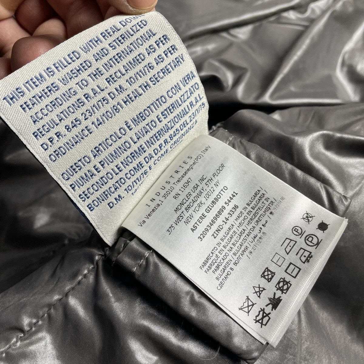 Moncler × Vintage MONCLER Astere Giubbotto Gray Hooded Down Puffer Jacket XS Size XS / US 0-2 / IT 36-38 - 9 Thumbnail