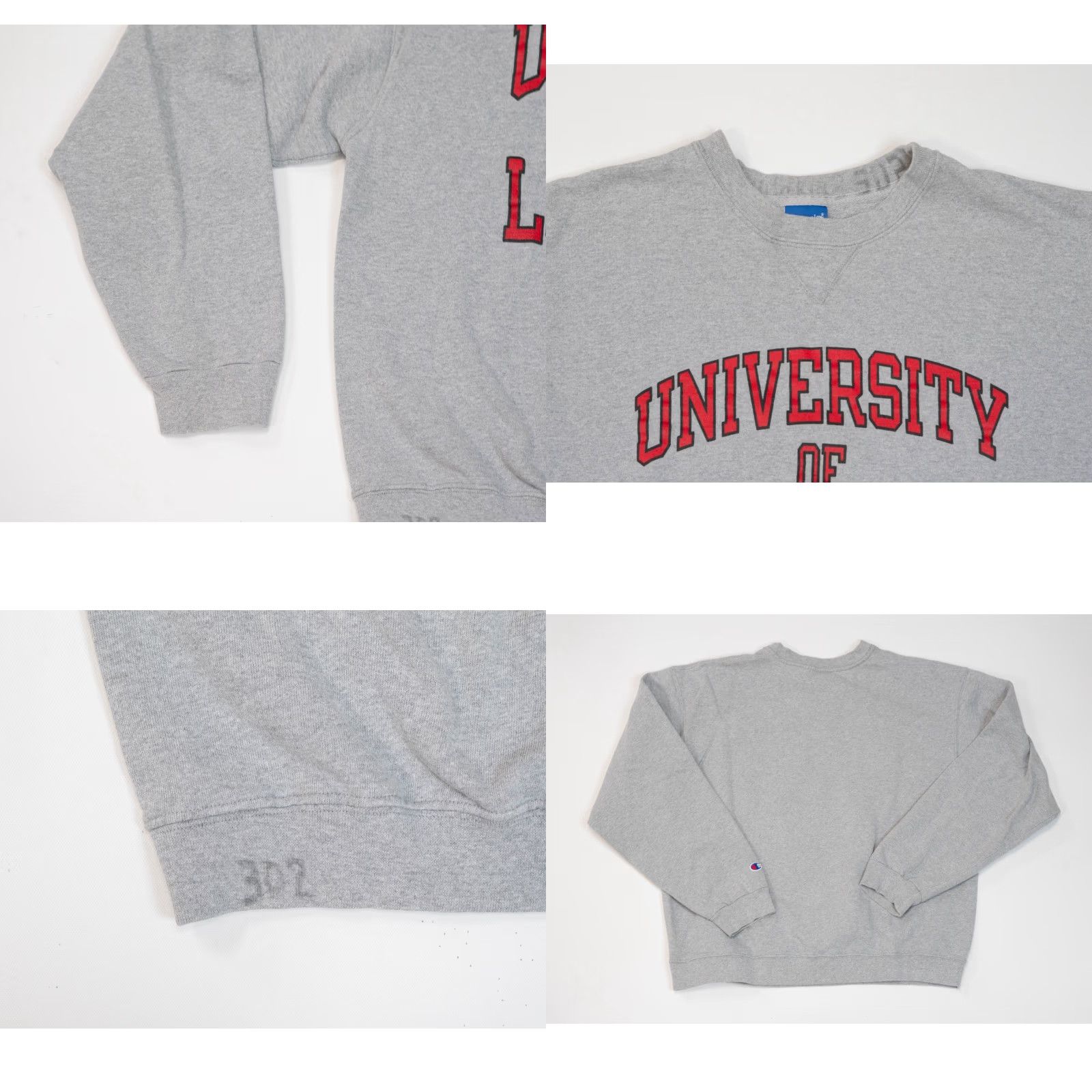 Champion VINTAGE Champion University Of Louisville Sweatshirt Men XL Gray NCAA Size US XL / EU 56 / 4 - 9 Thumbnail