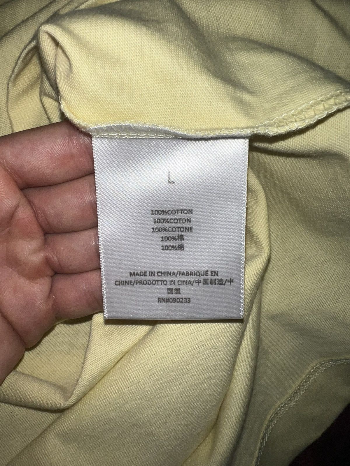 Essentials Fear of God Essentials Tee “Canary” Size US L / EU 52-54 / 3 - 4 Thumbnail