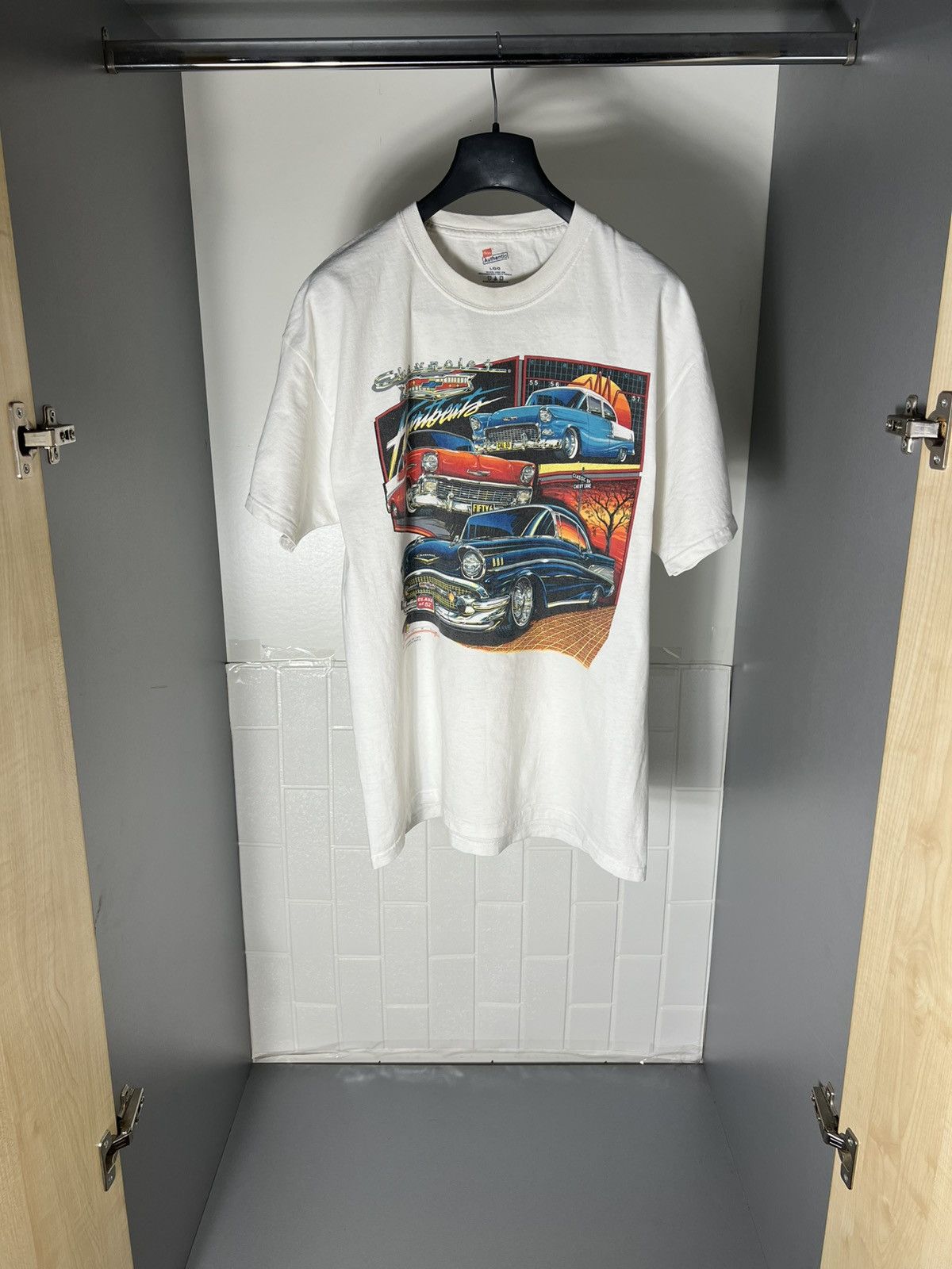 NASCAR × Vintage VERY RARE HANES CHEVROLET CAMARO SS RACING T-SHIRT Y2K 90s Size US L / EU 52-54 / 3 - 1 Thumbnail