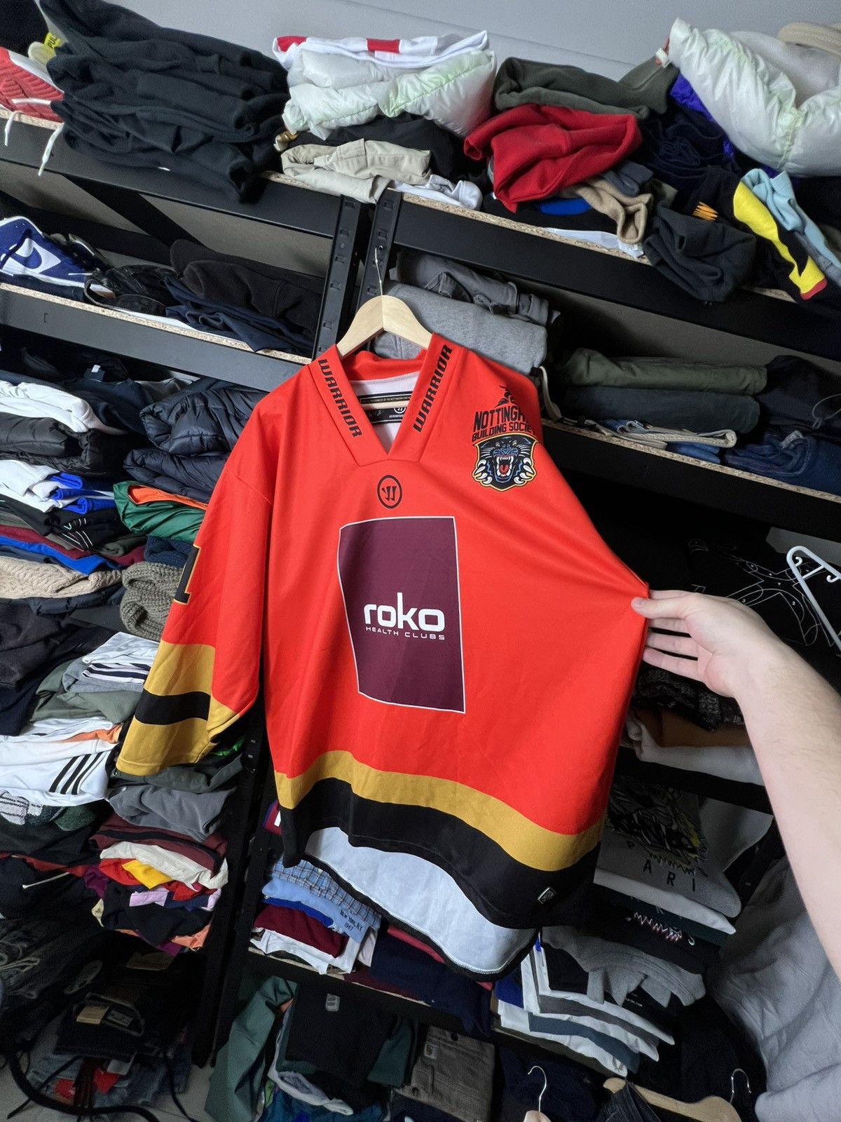 NHL Nottingham Panthers Hockey Jersey Warrior Red #71 Size XL Size US XL / EU 56 / 4 - 3 Thumbnail