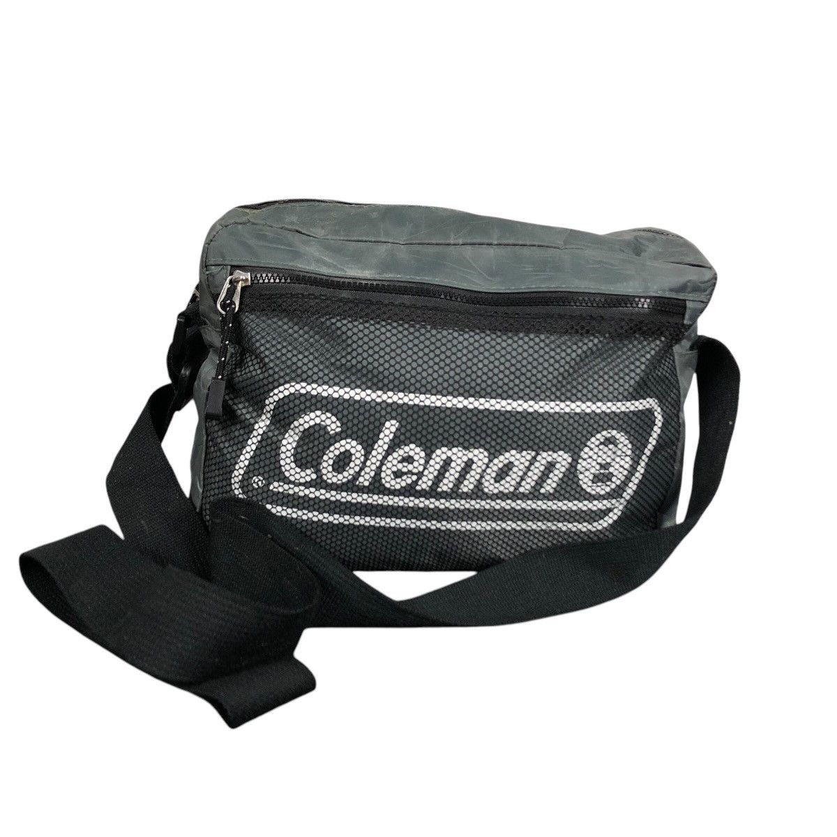 Vintage Coleman Sling Bag Big Logo in Grey, Men's