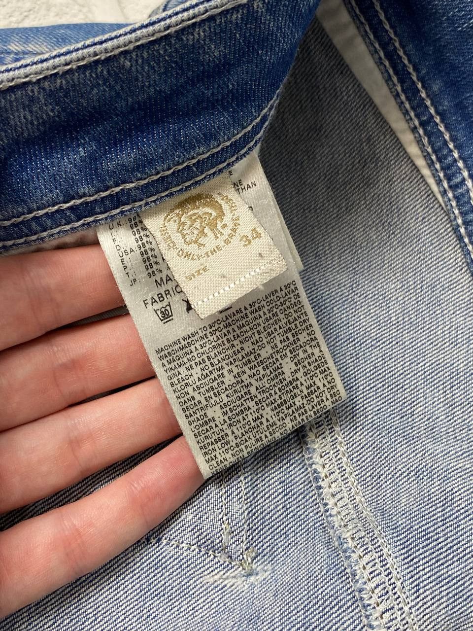 Diesel Diesel Poiak Jeans Mens Acid Washed Tapered Zipper Pockets Size US 34 / EU 50 - 19 Thumbnail