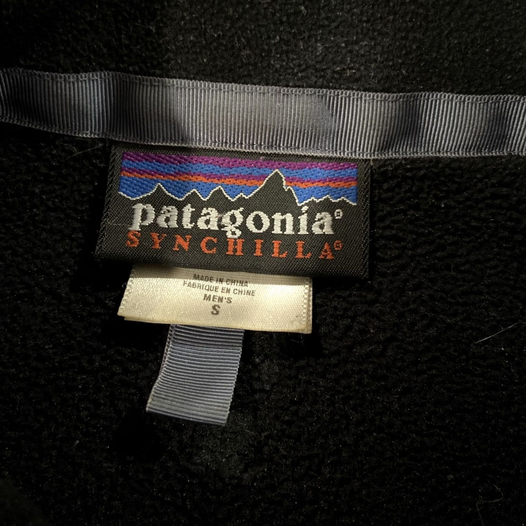 Patagonia Patagonia Synchilla Jacket Mens Small Black Full Zip Outdoors Logo Zipper Pockets Size US S / EU 44-46 / 1 - 2 Thumbnail