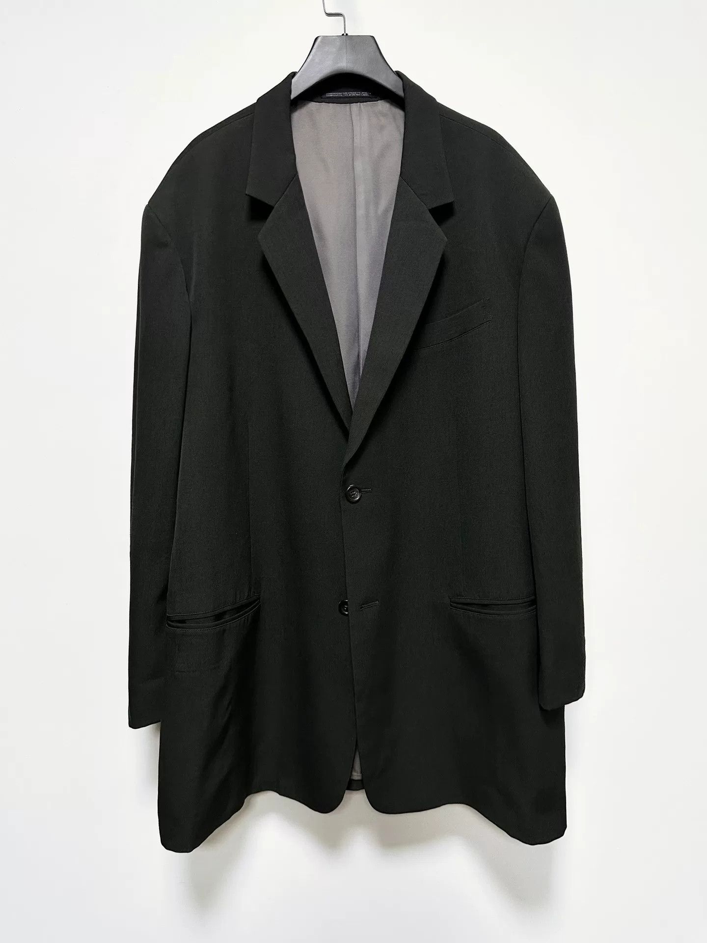 Yohji Yamamoto deep moss green wool long coat Size US S / EU 44-46 / 1 - 1 Thumbnail