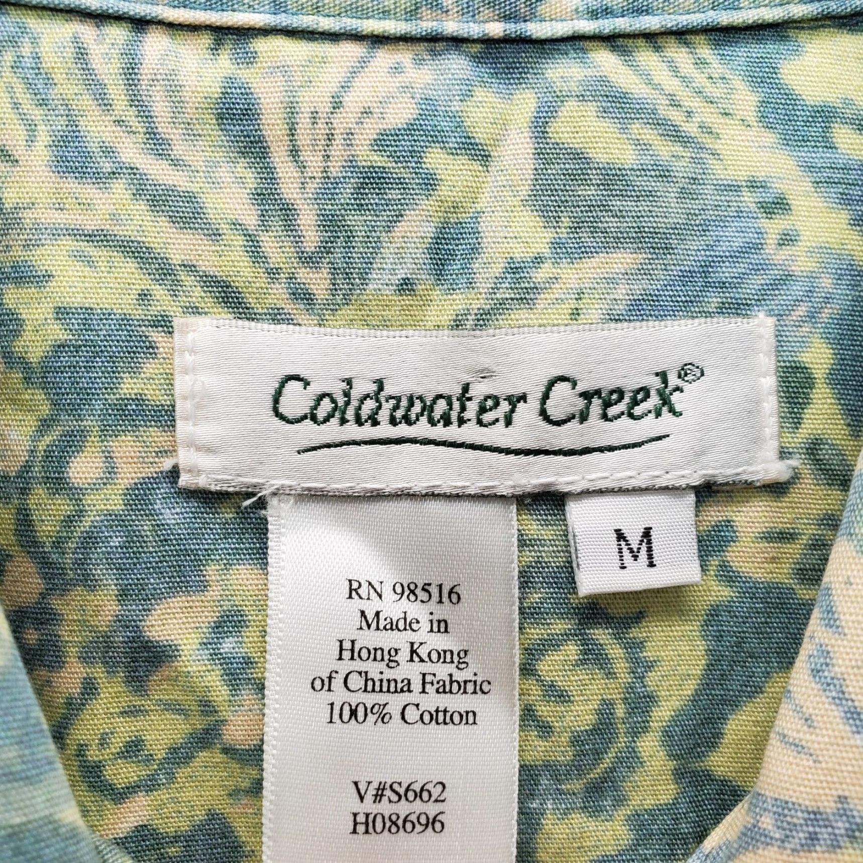 Coldwater Creek Coldwater Creek Jacket Womens M Beaded Collared Button Front Leaf Print Multicolor Autumn Winter Size M / US 6-8 / IT 42-44 - 5 Thumbnail