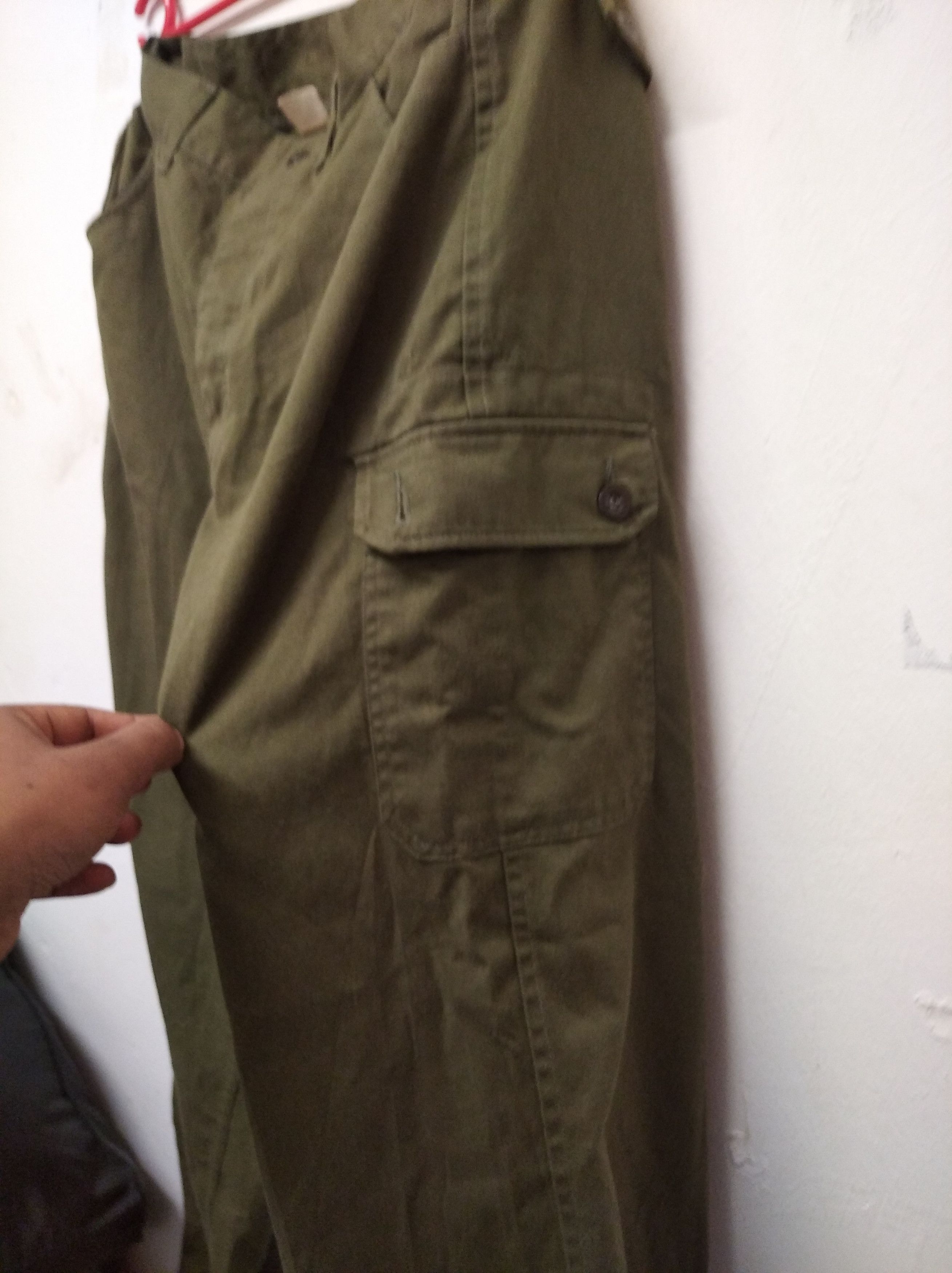Vintage vtg *rare* Czech Republic button-fly military pants Size US 35 - 3 Thumbnail