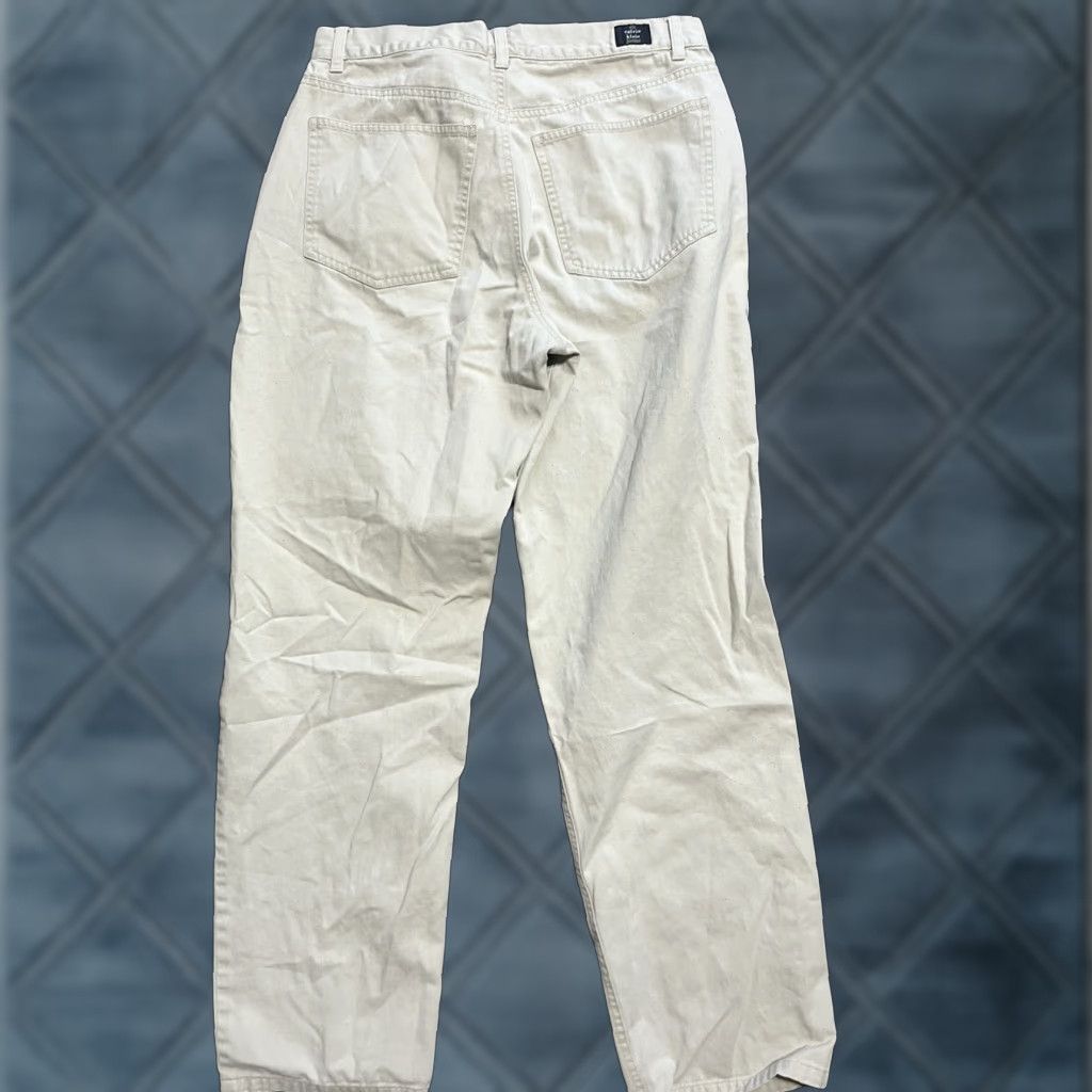 Calvin Klein Calvin Klein Jeans Women's Chino Pants Size 11 Mid Rise Straight Beige Cotton Size 32" / US 10 / IT 46 - 1 Thumbnail