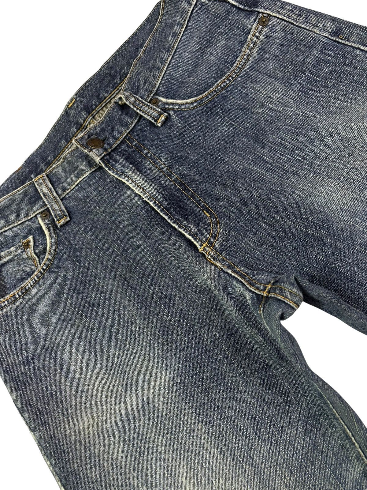 Edwin Vtg Edwin 403 Japan Distressed Jeans Size US 32 / EU 48 - 3 Thumbnail
