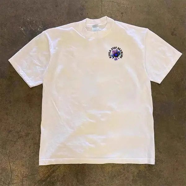 Japanese Brand Kagawa x Izumi White Loose Floral Print Short Sleeve T-Shirt Size US M / EU 48-50 / 2 - 2 Thumbnail