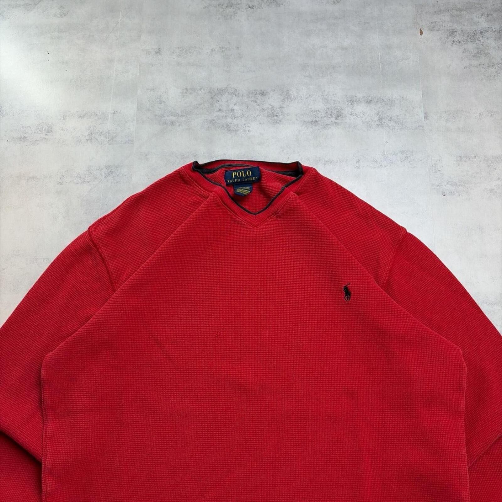 Polo Ralph Lauren Y2K Polo Ralph Lauren Long Sleeve Distressed Thermal Shirt Size US XL / EU 56 / 4 - 3 Thumbnail