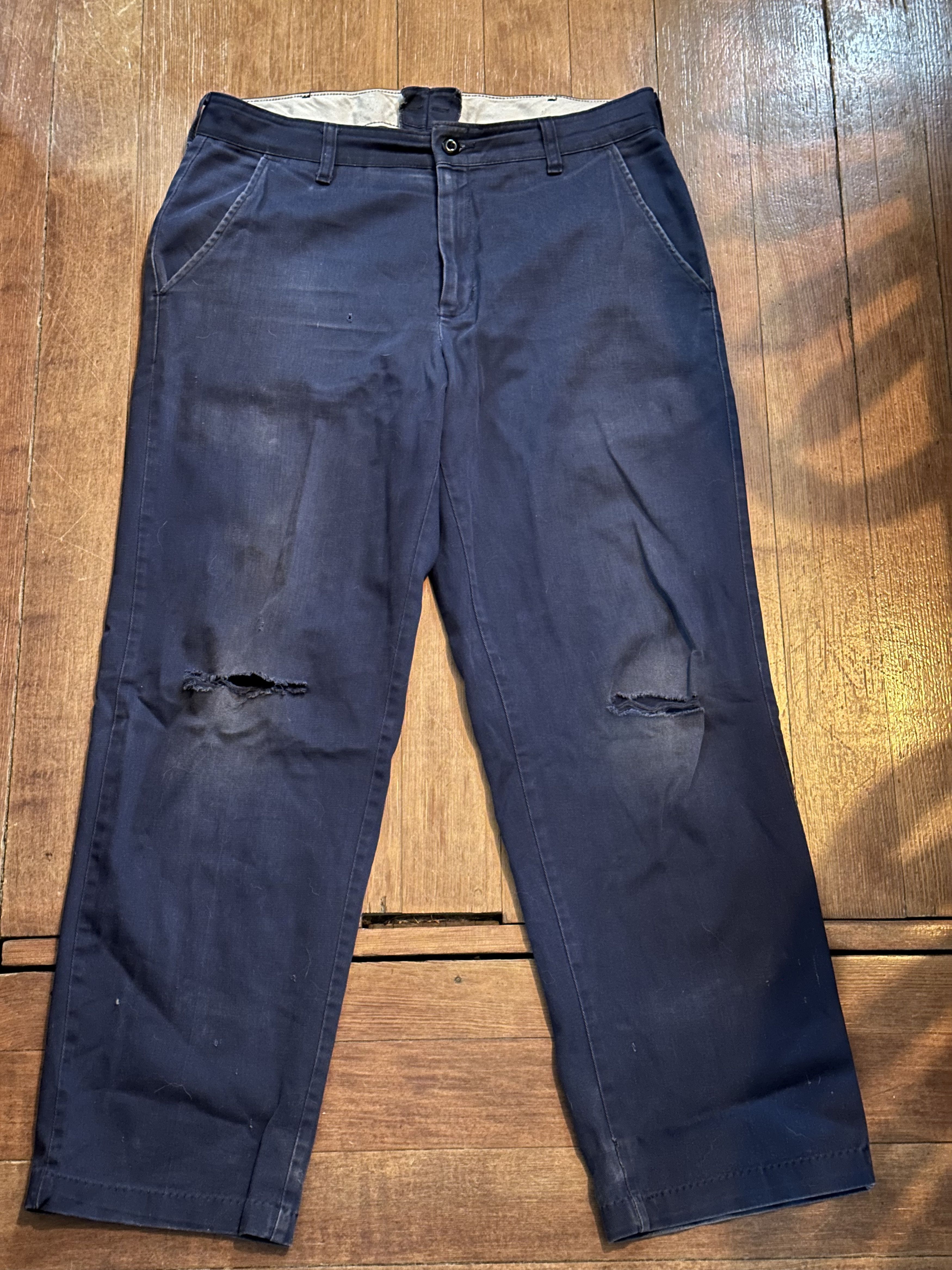 Red Kap Thrashed vintage Red Kap mechanic work pants Size US 34 / EU 50 - 1 Thumbnail