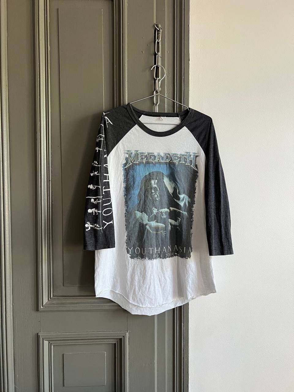 Band Tees × Megadeth Megadeath Youthanasia 2014 3/4 Sleeve T-Shirt Band Tee Size US M / EU 48-50 / 2 - 3 Thumbnail