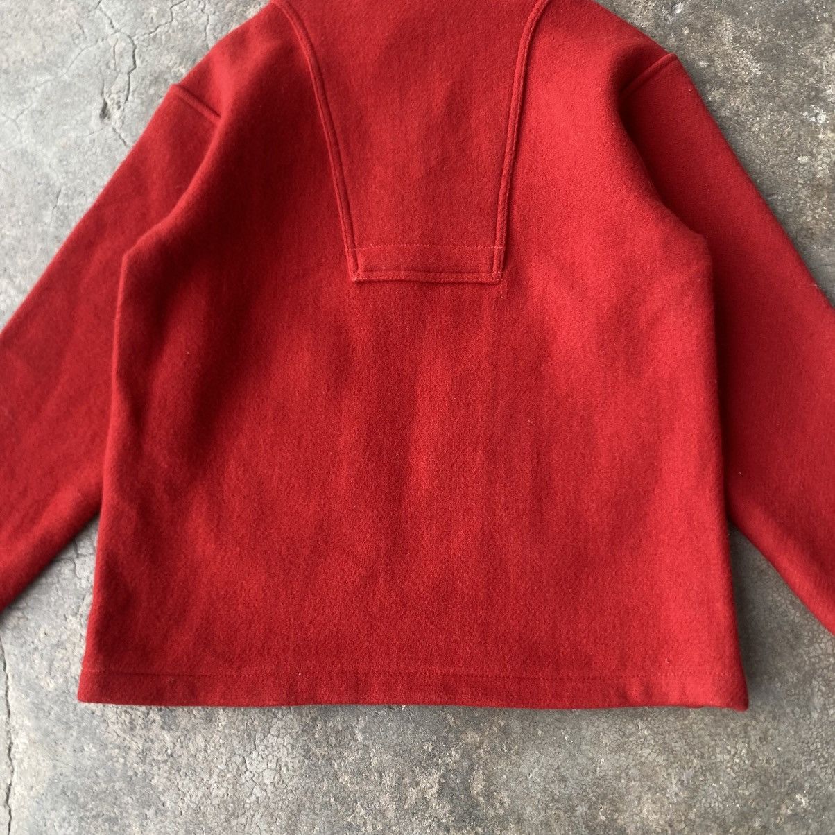 Warehouse Warehouse Pullover Wool Melton Jacket Side Zipper Talon USA Size US S / EU 44-46 / 1 - 7 Thumbnail