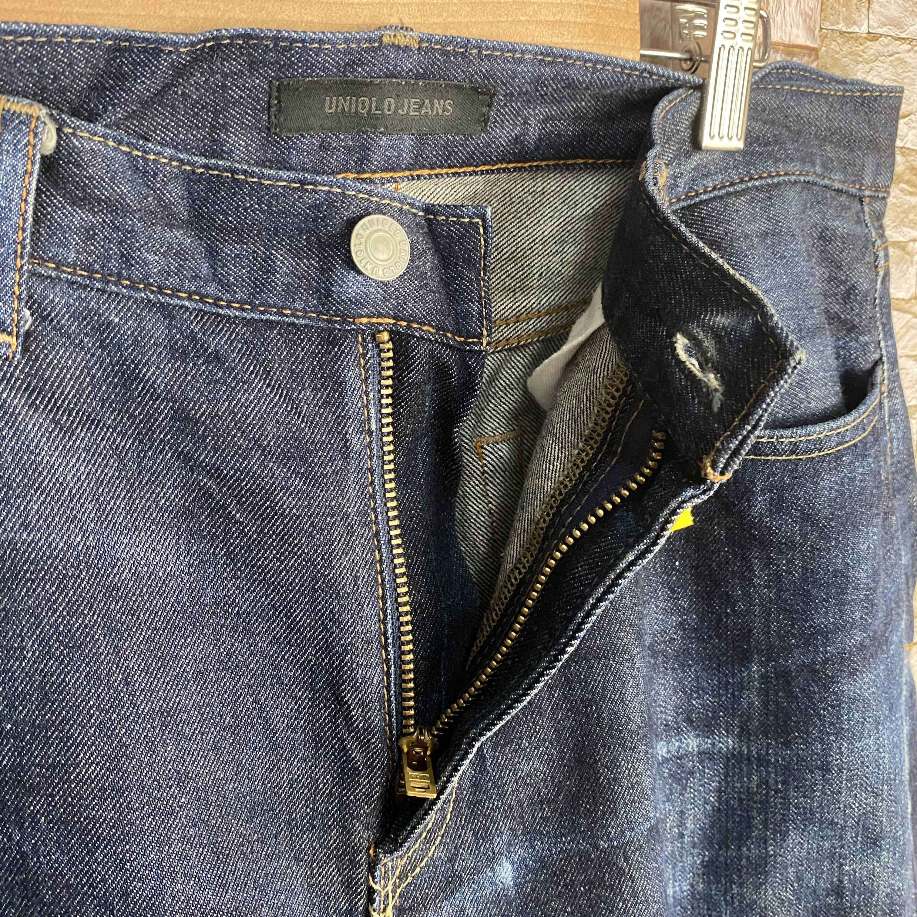 Japanese Brand Uniqlo blue selvedge vintage Denim Pants #7567 Size US 31 - 10 Thumbnail