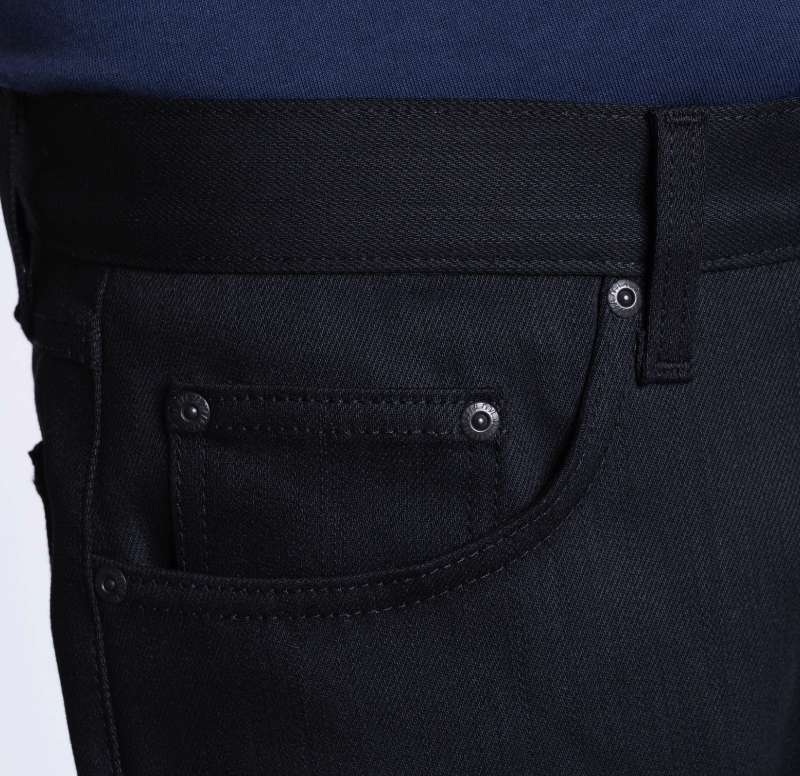Naked & Famous Black Power-Stretch - True Guy Size US 40 / EU 56 - 4 Thumbnail