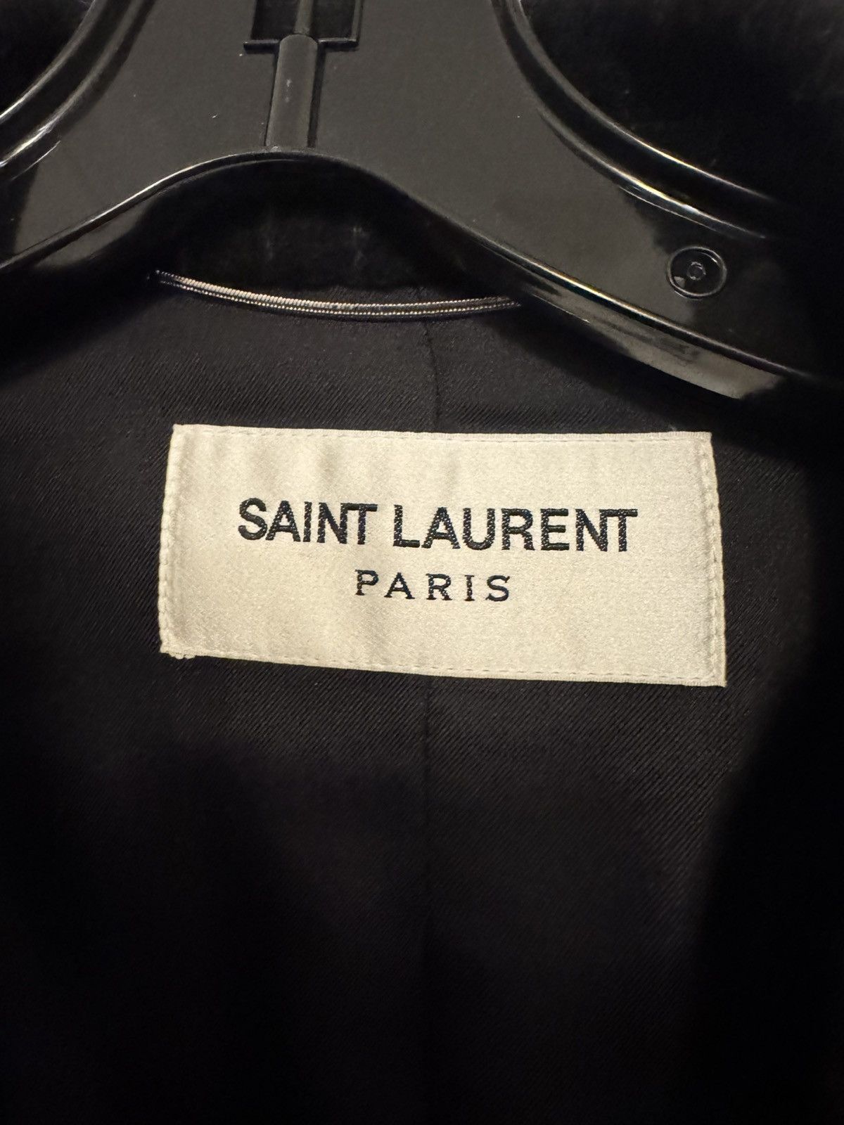 Saint Laurent Paris Striped Wool and Mohair Coat Size US L / EU 52-54 / 3 - 3 Thumbnail