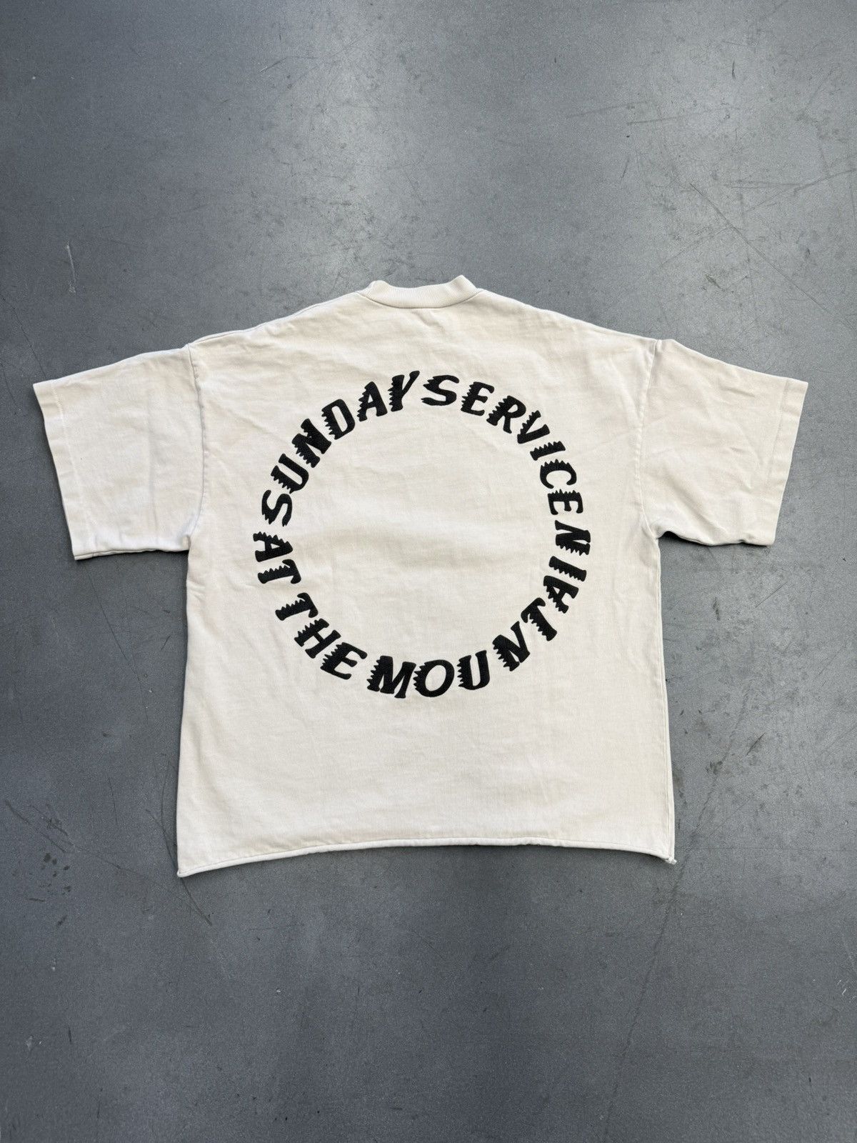 Kanye West SS19 Kanye West Trust God Cropped Tee - Bone Size US M / EU 48-50 / 2 - 2 Thumbnail
