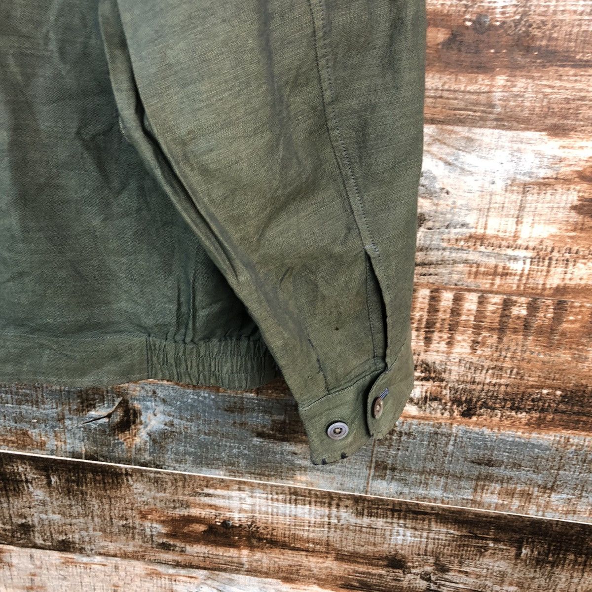 Burberry Burberrys vintage Green Bombers Jacket #A2510 Size US L / EU 52-54 / 3 - 17 Thumbnail