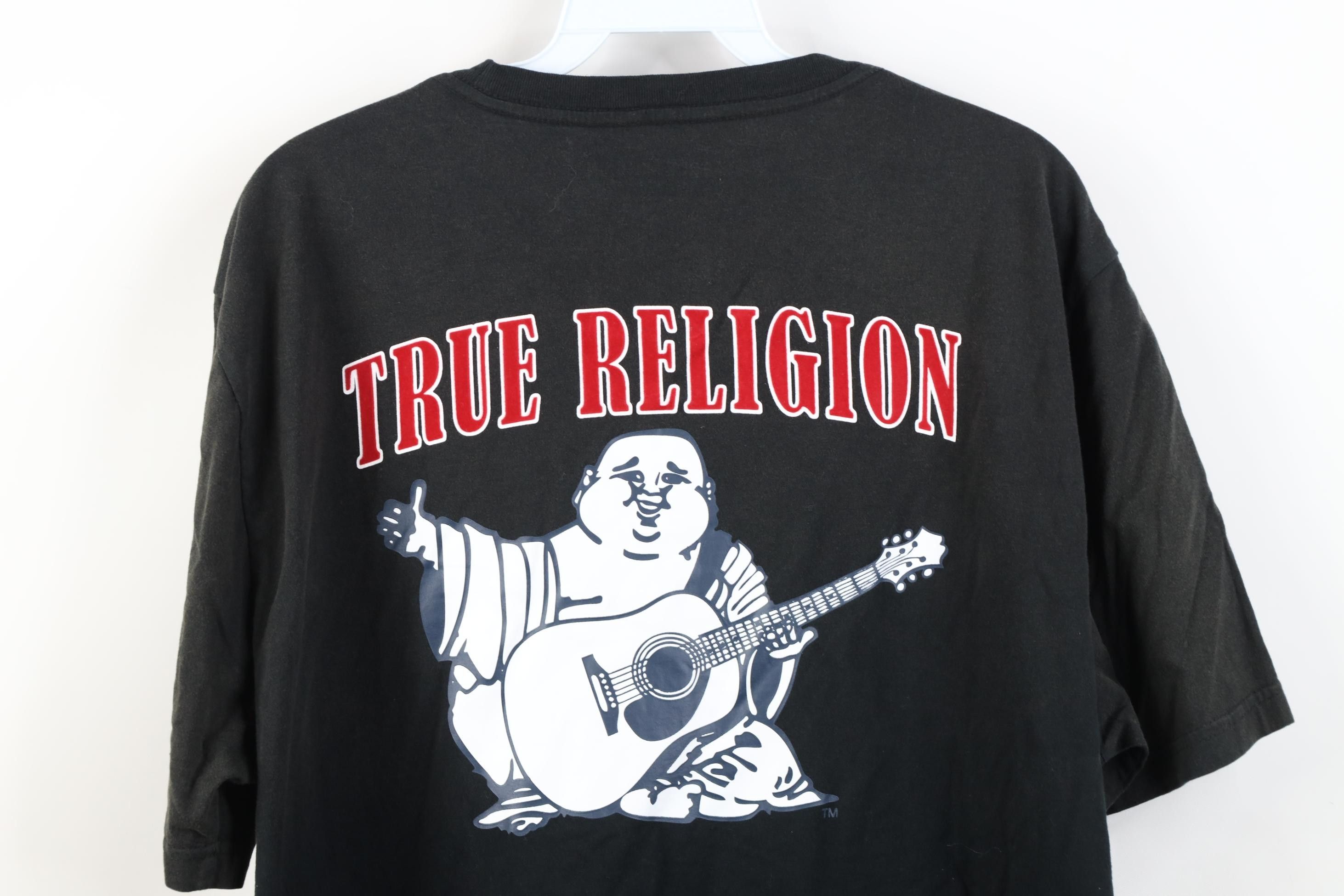 True Religion Vintage Y2K True Religion Sun Faded Short Sleeve T-Shirt Size US XL / EU 56 / 4 - 13 Thumbnail