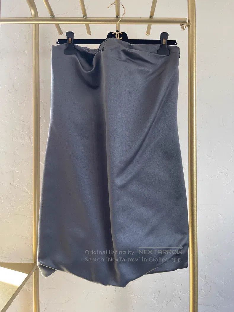 Prada Prada Grey satin bra dress Size XS / US 0-2 / IT 36-38 - 1 Thumbnail
