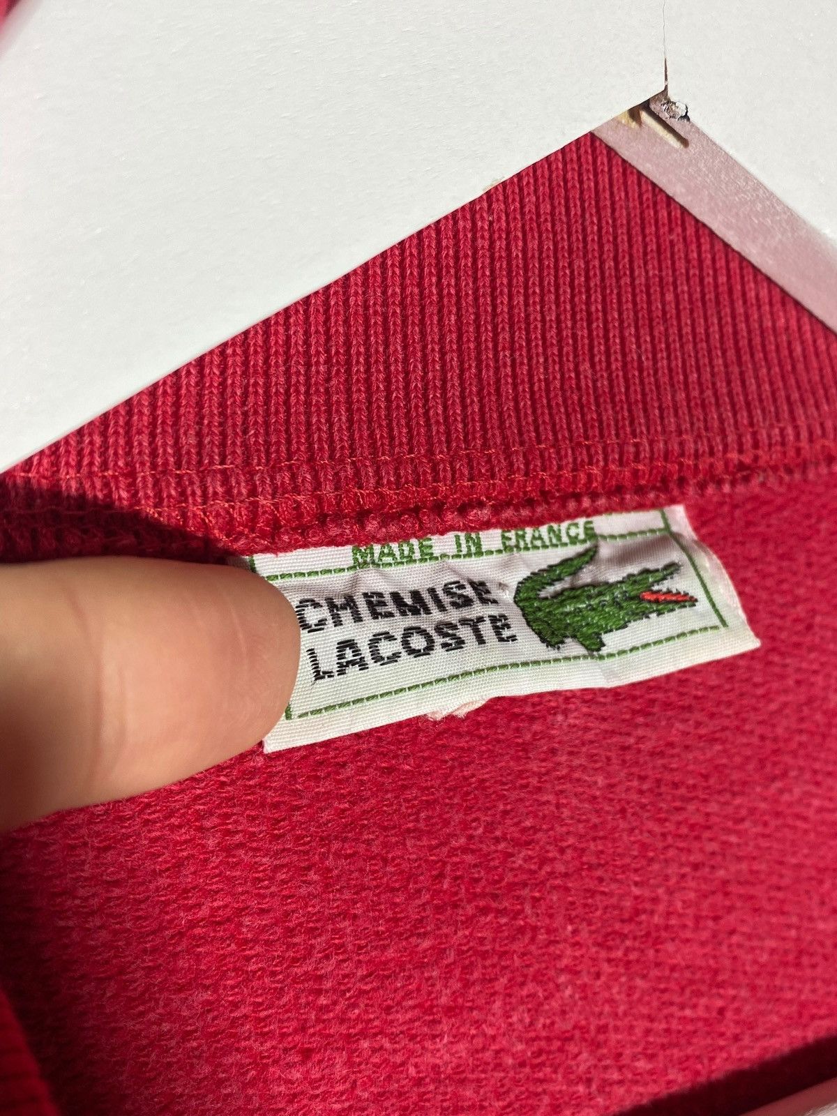 Lacoste Vintage 90s Lacoste Rare Collared Sweatshirt Size US L / EU 52-54 / 3 - 17 Thumbnail