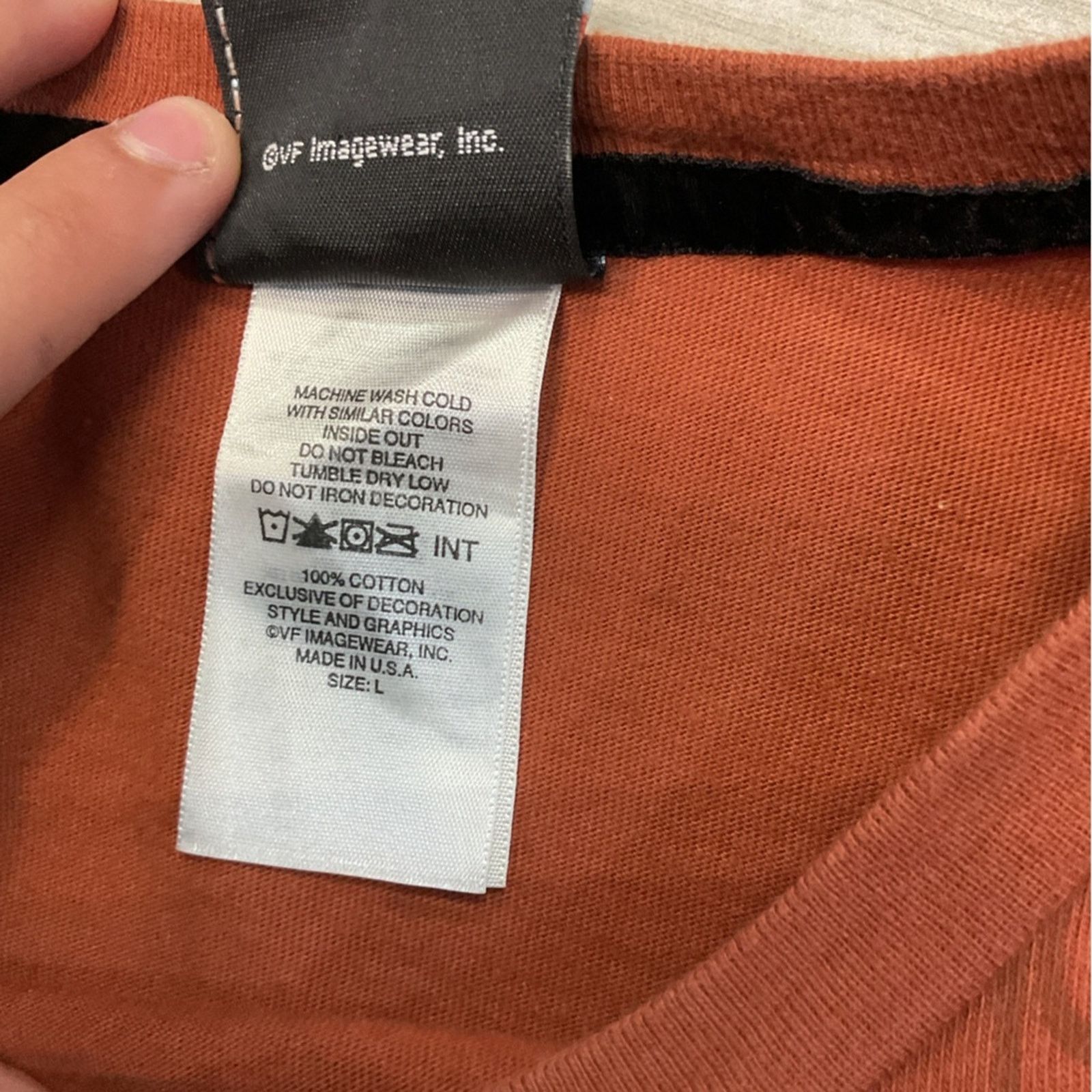 Harley Davidson Vintage Harley Davidson Burnt Orange AOP Long Sleeve Shirt Size L / US 10 / IT 46 - 5 Thumbnail
