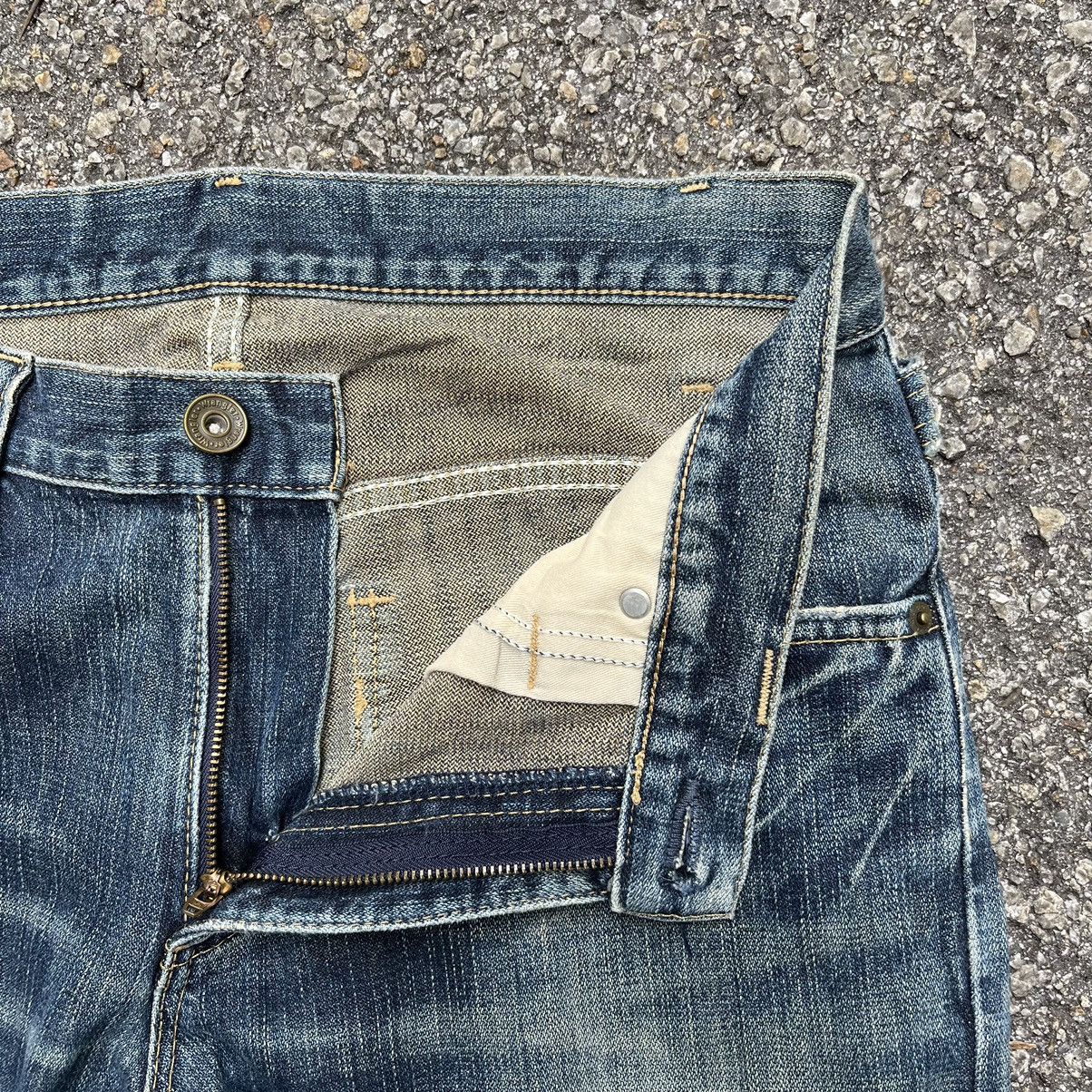 Edwin × Japanese Brand Flared Edwin Japan Jeans Boot Cut Faded Denim Size US 31 - 6 Thumbnail