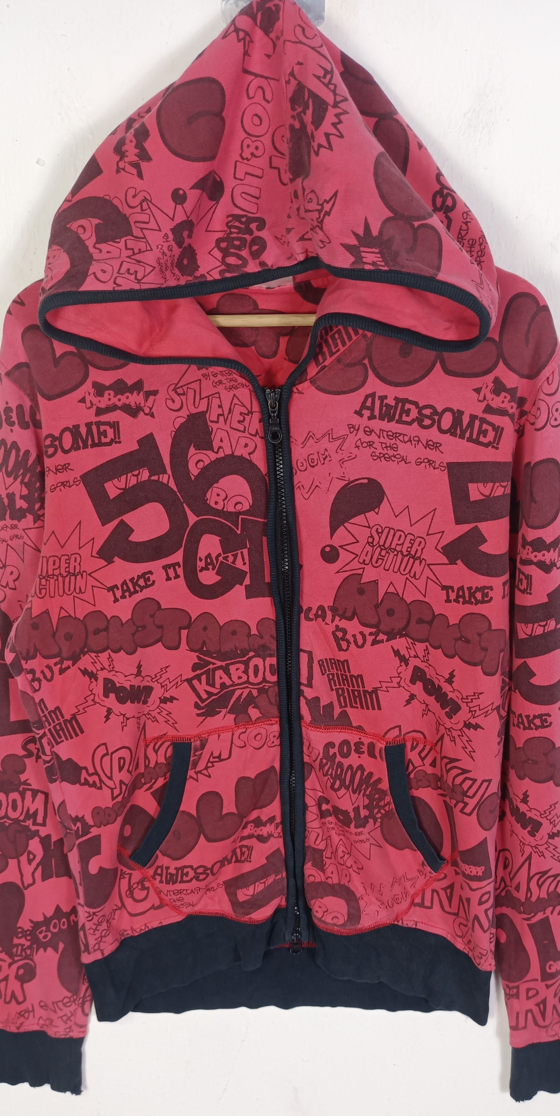 Japanese Brand Coelu Rock Stars 56 Overprint Hoodie Size US M / EU 48-50 / 2 - 3 Thumbnail