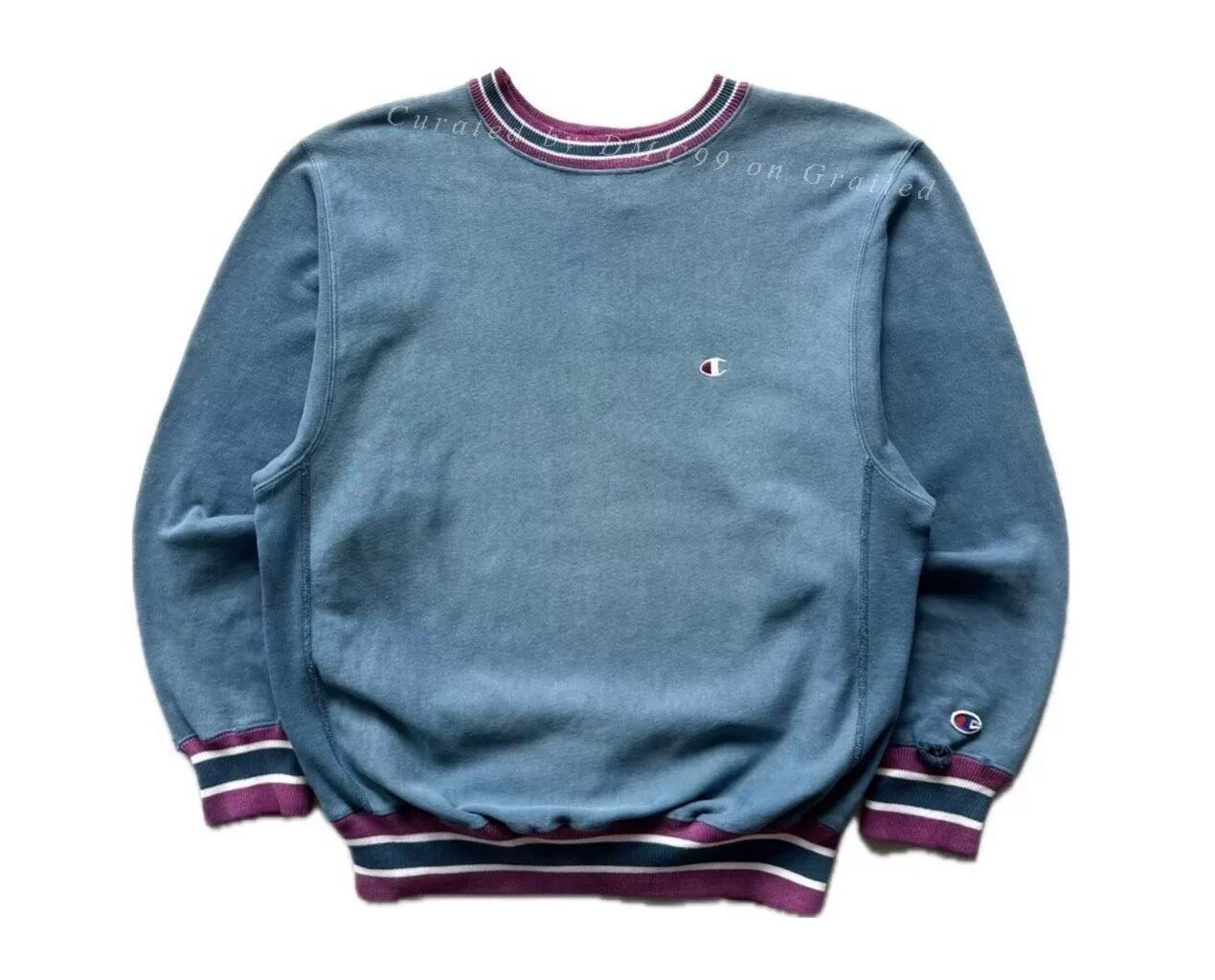 Vintage 1990s Champion 3-Tone Reverse Weave Sweatshirt Size US M / EU 48-50 / 2 - 1 Thumbnail