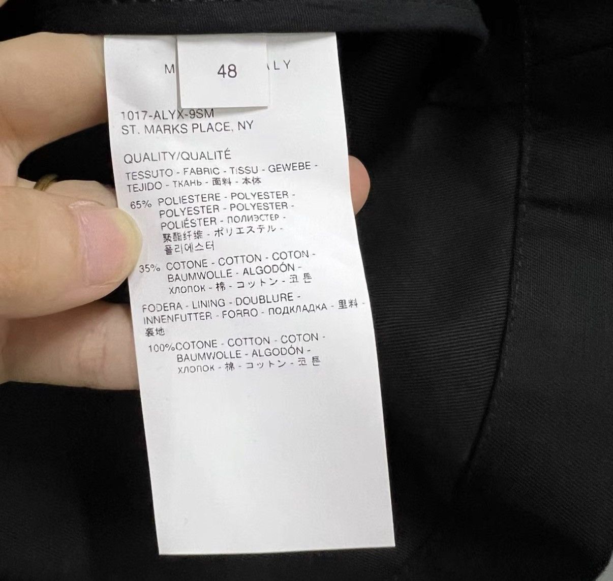 1017 ALYX 9SM 1017 ALYX 9SM Black Letter Printed Collared Jacket J41 Size US M / EU 48-50 / 2 - 4 Thumbnail