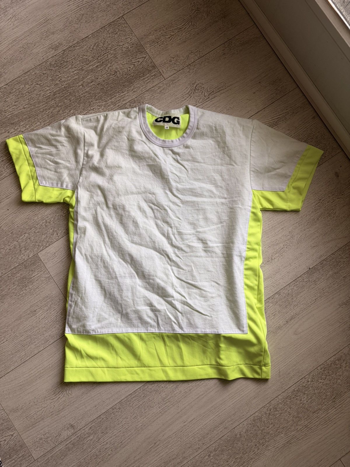 CDG by Comme des Garcons CDG Comme des Garçons Neon Layered Panel Tee White/Size M Size US M / EU 48-50 / 2 - 2 Thumbnail