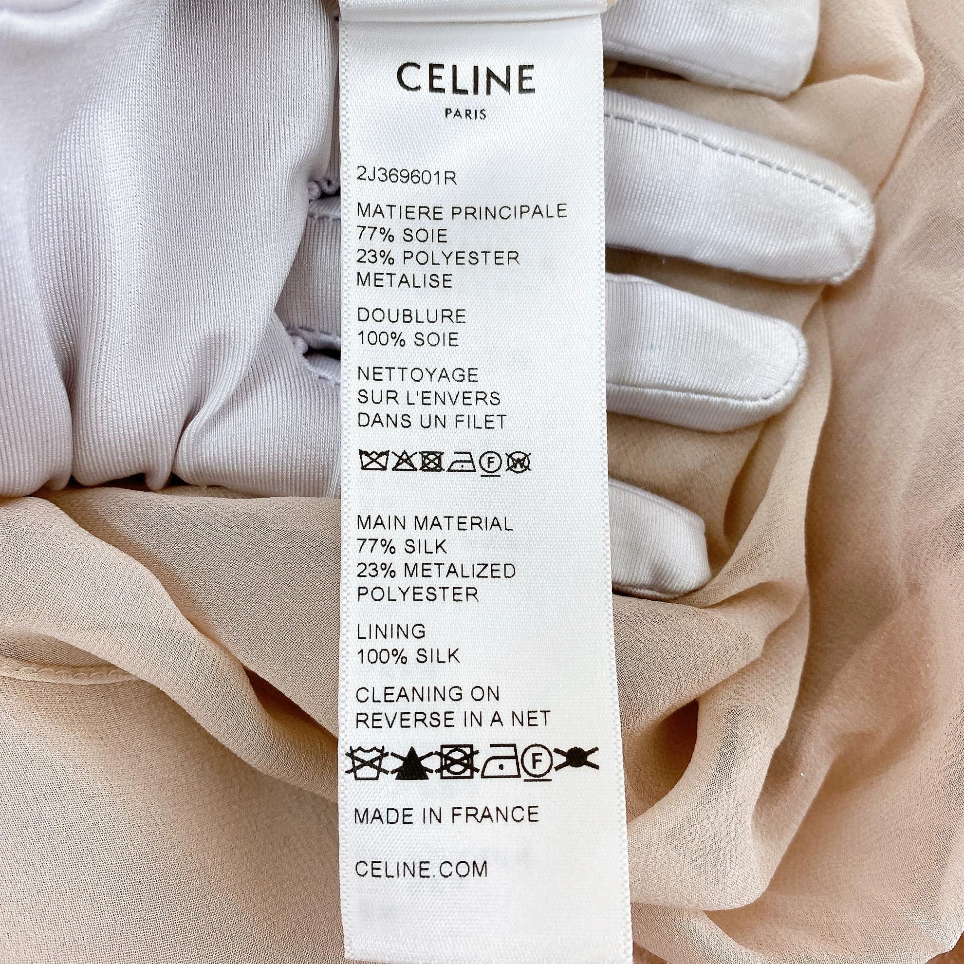Celine Celine Women's Pink Silver-Threaded Pleated Skirt 36 Size 25" / US 0 / IT 36 - 8 Thumbnail