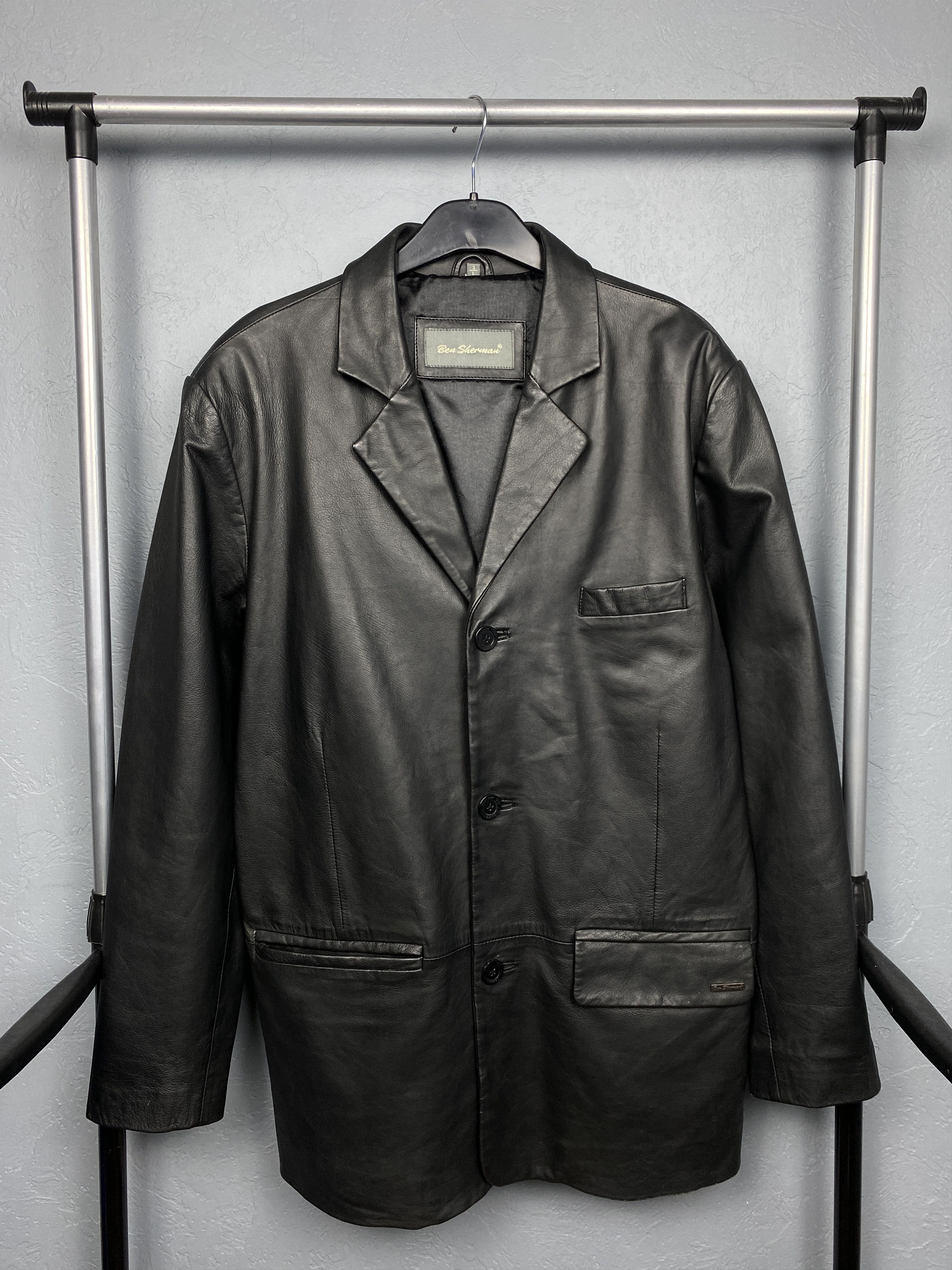 Ben Sherman Ben Sherman Vintage Leather Jacket Y2K Size US L / EU 52-54 / 3 - 1 Thumbnail