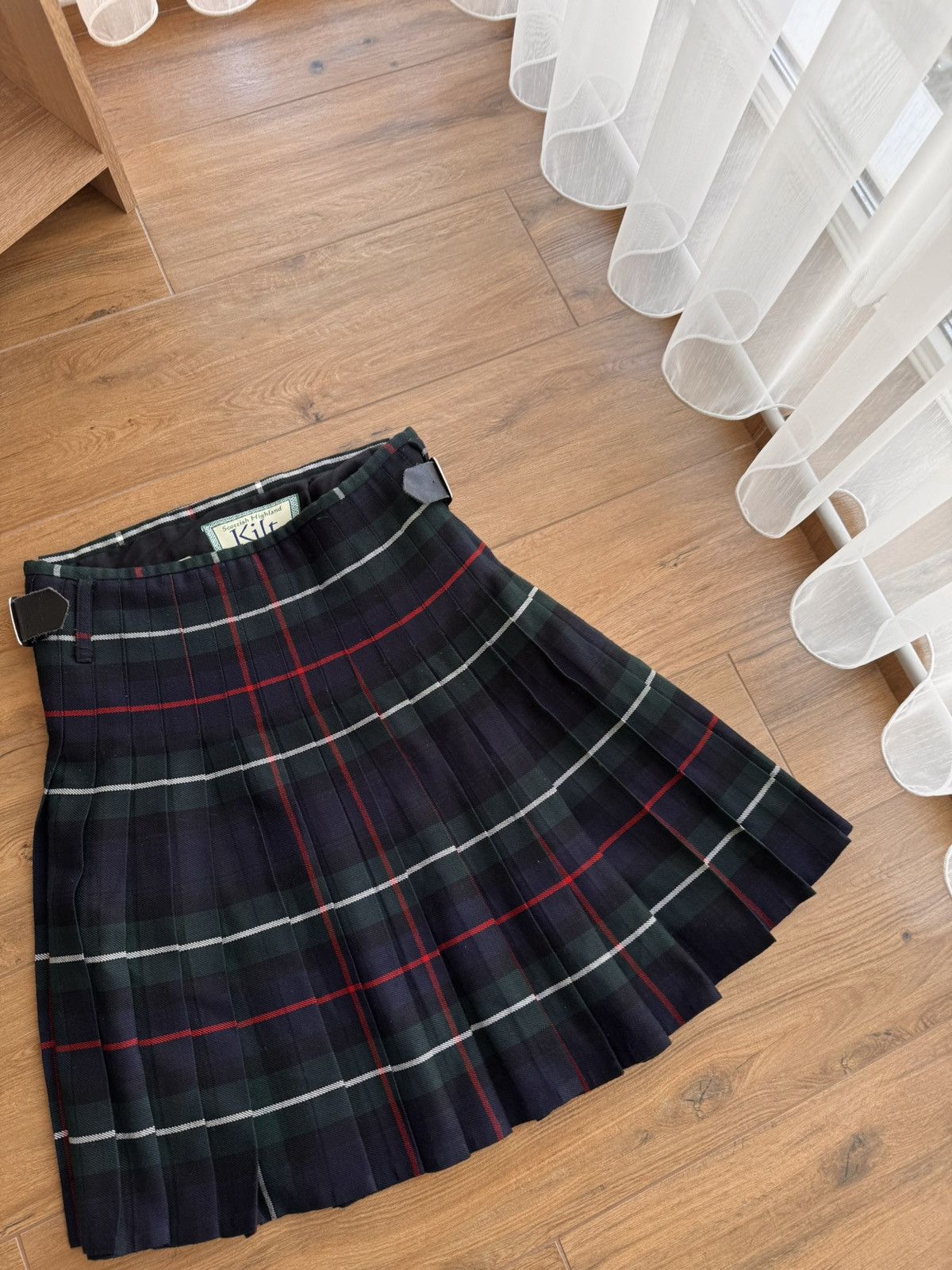 Harley of Scotland × Pringle Of Scotland × Vintage Vintage Scottish Highland House of Kilt Woven Tartan Kilt Size US 34 / EU 50 - 4 Thumbnail