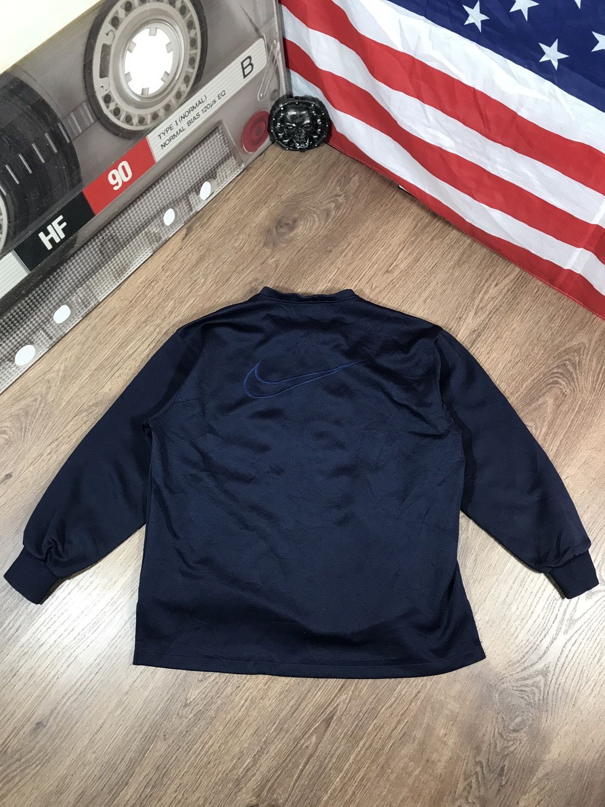 Nike × Vintage Nike Vintage 1/3 Zip Sweatshirt 90s Center Logo Size US M / EU 48-50 / 2 - 11 Thumbnail