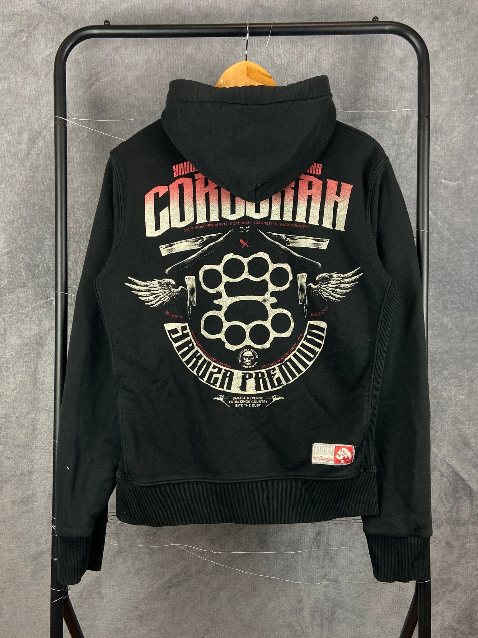 Vintage Yakuza Premium Hoodie – Graphic Back Print, S Size US S / EU 44-46 / 1 - 1 Thumbnail