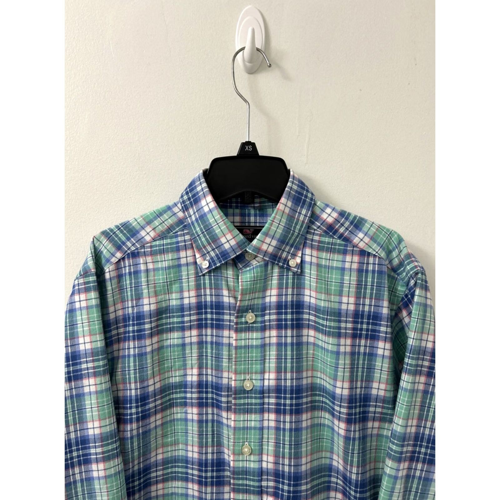 Vineyard Vines Vineyard Vines Tucker Shirt Mens S Blue Plaid Long Sleeve Button-Up Classic Fit L/S Size US S / EU 44-46 / 1 - 2 Thumbnail