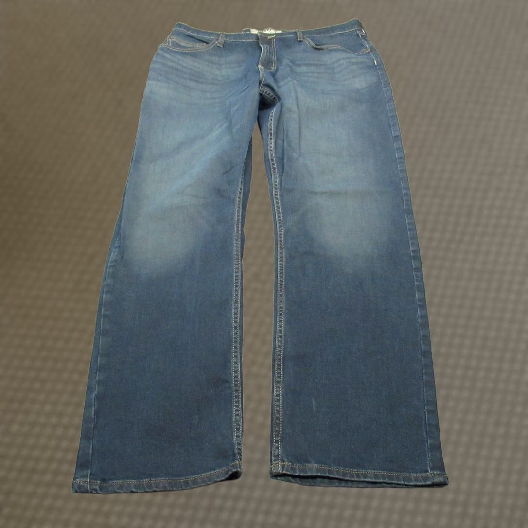 Wrangler Wrangler Jeans Mens 36x30 Relax Straight Denim Stretch Rugged Work Whisker Fade Size US 36 / EU 52 - 1 Thumbnail