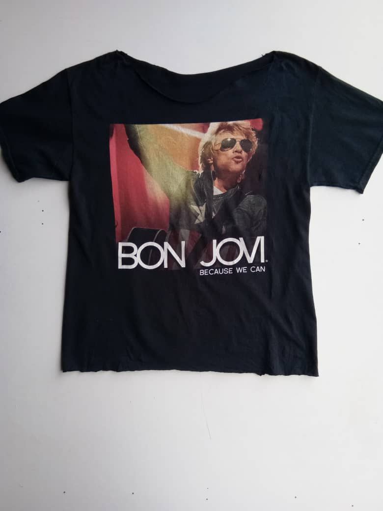 Band Tees × Bon Jovi × Vintage Bon Jovi - Vintage Band North American Tour 2013 T-Shirt Size US L / EU 52-54 / 3 - 4 Thumbnail