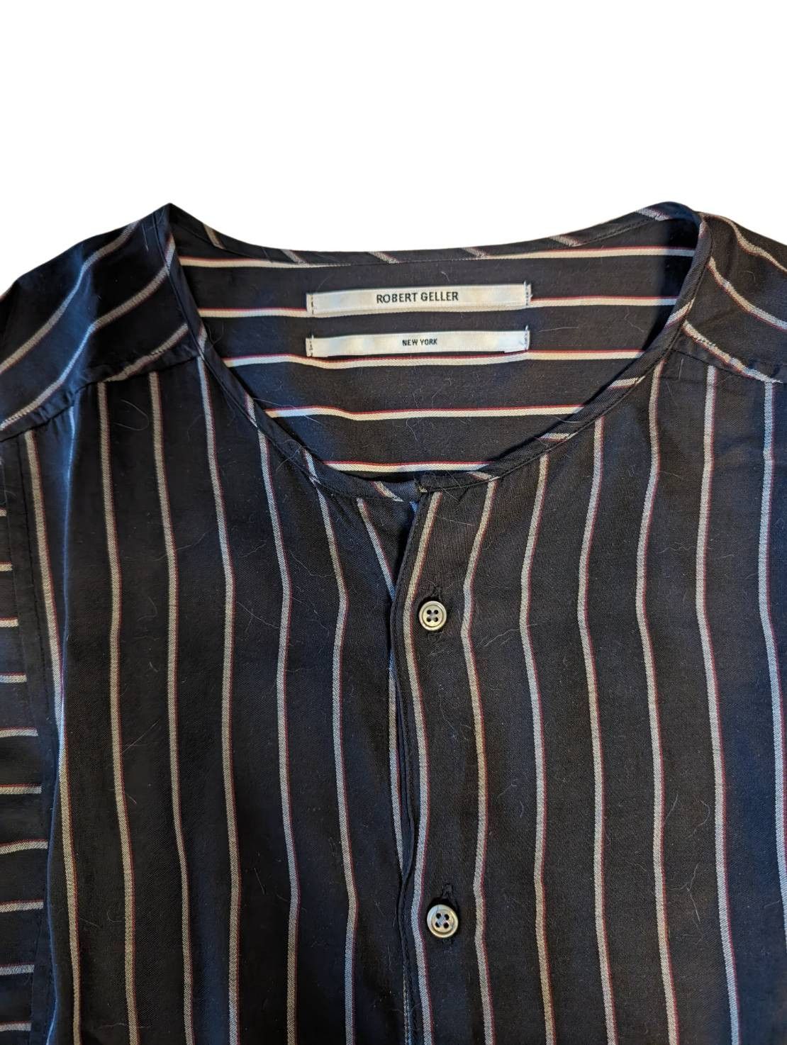 Robert Geller Robert Geller Button Ups Striped Inside Out Shirt Size US M / EU 48-50 / 2 - 2 Thumbnail